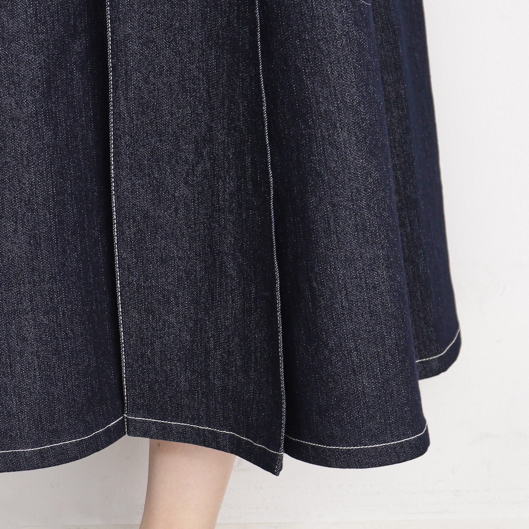 THE SHOP TK「【オールシーズン活躍！】デニムタックスカート/洗える」|スカート|