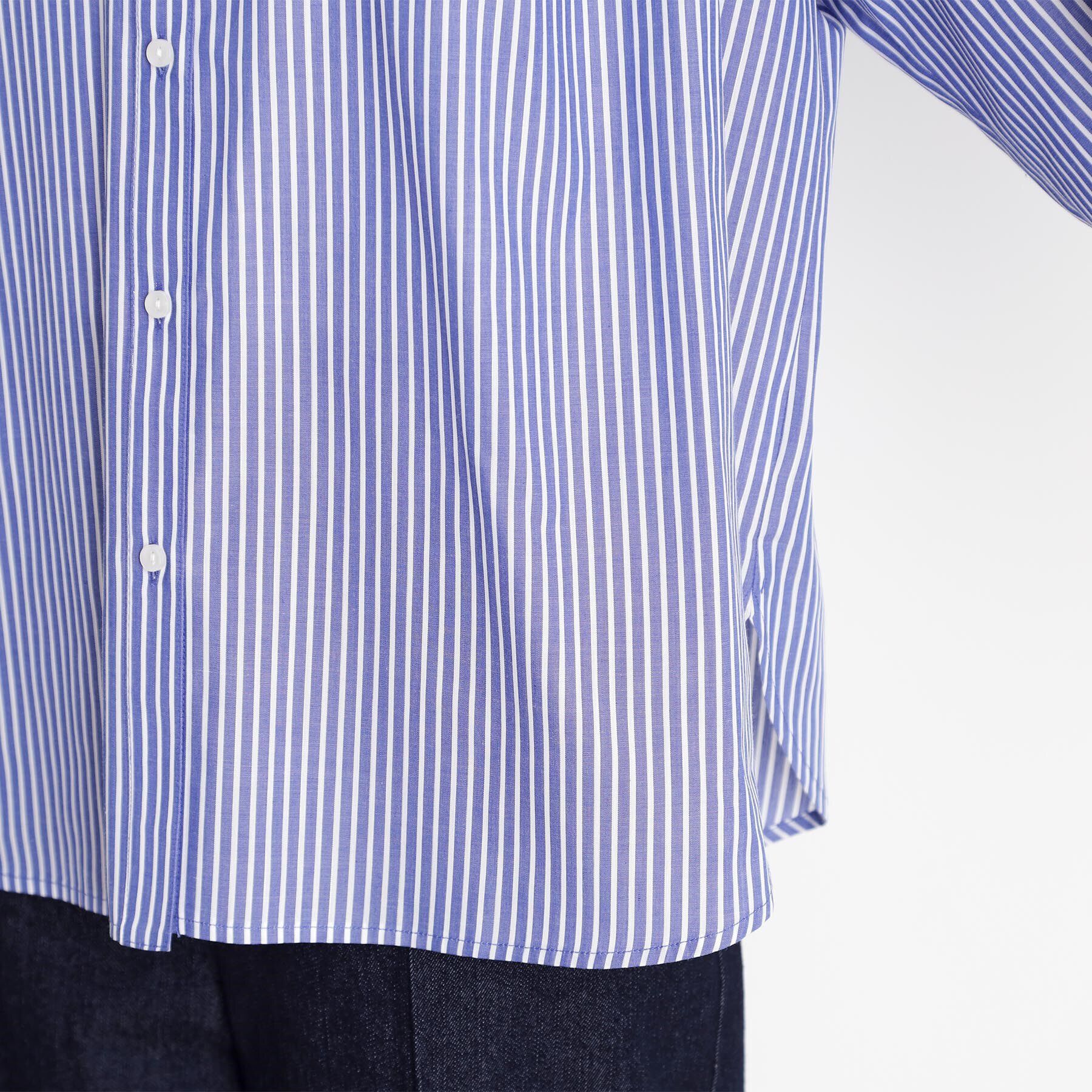 THE SHOP TK「ラメストライプラグランシャツ【洗える】」|シャツ・ブラウス|