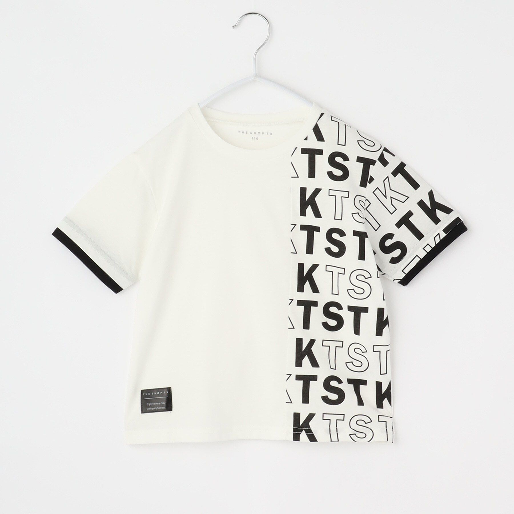 THE SHOP TK「【110－160】袖レイヤードTSTKtee」|Tシャツ・カットソー|オフホワイト(003