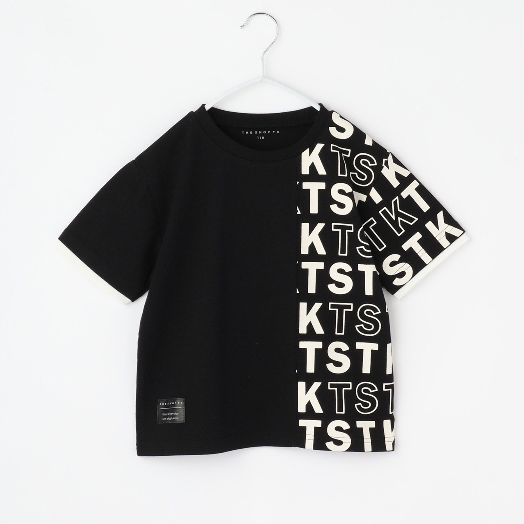 THE SHOP TK「【110－160】袖レイヤードTSTKtee」|Tシャツ・カットソー|ブラック(019)