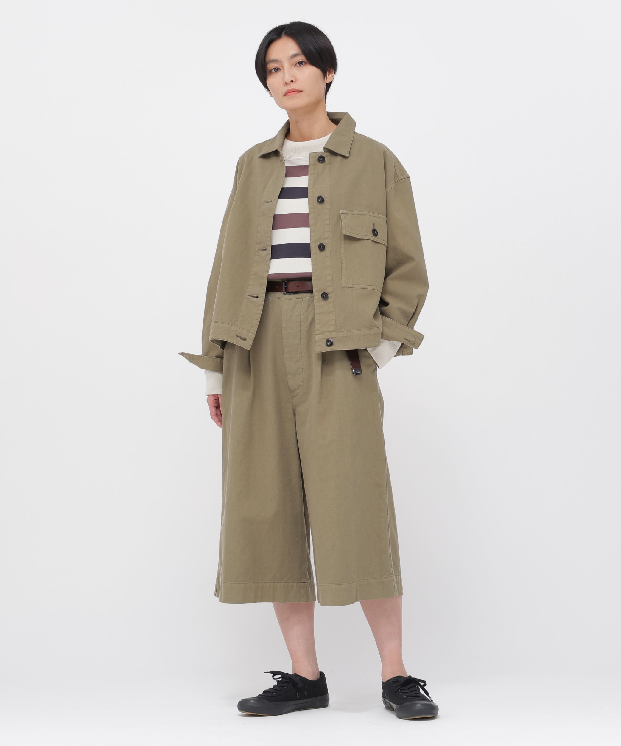 MHL.「BELGIAN LINEN COTTON PLAINWEAVE BLOUSON」|ブルゾン・スタジャン|