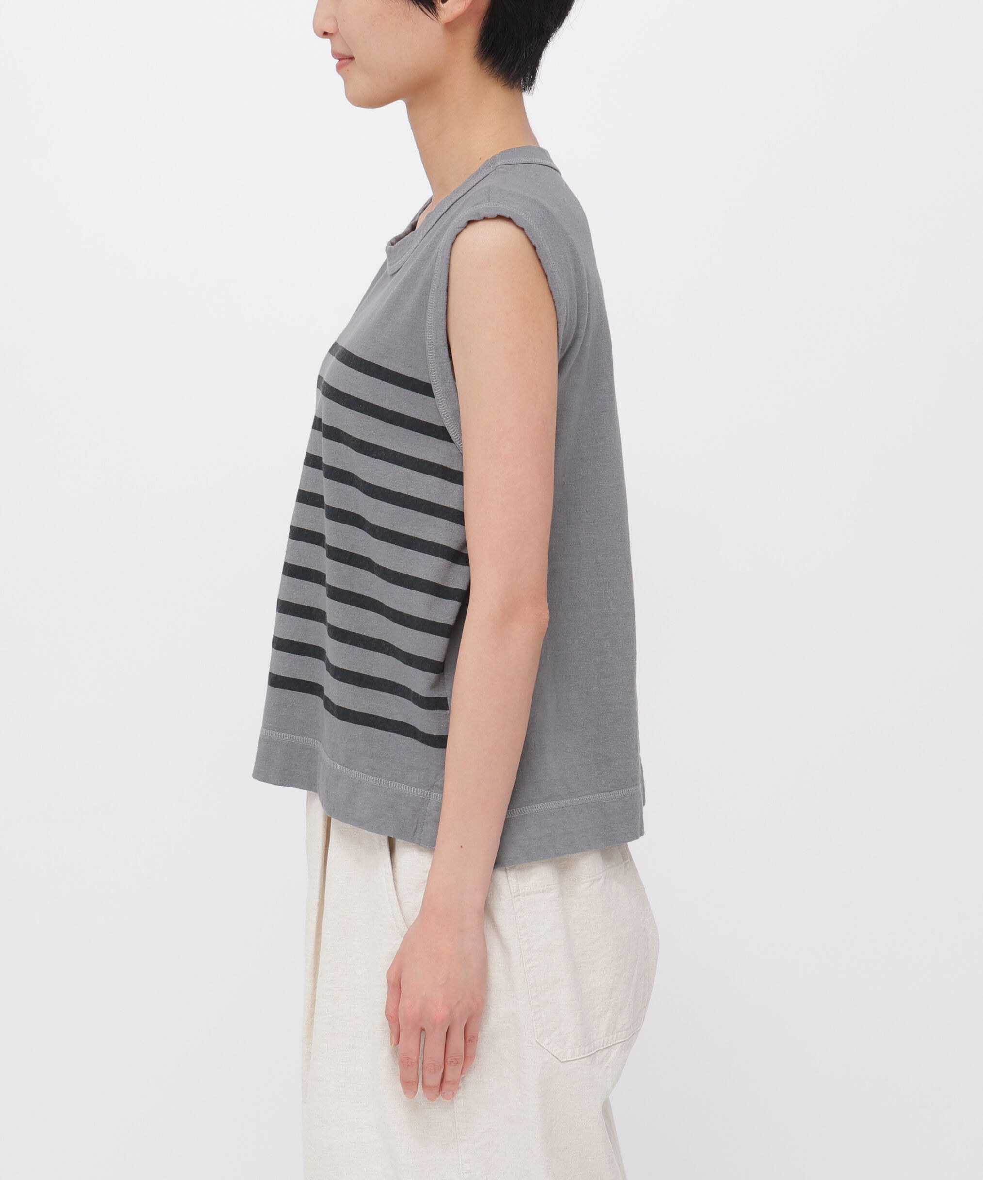 MHL.「BELGIAN LINEN COTTON JERSEY TOP」|Tシャツ・カットソー|