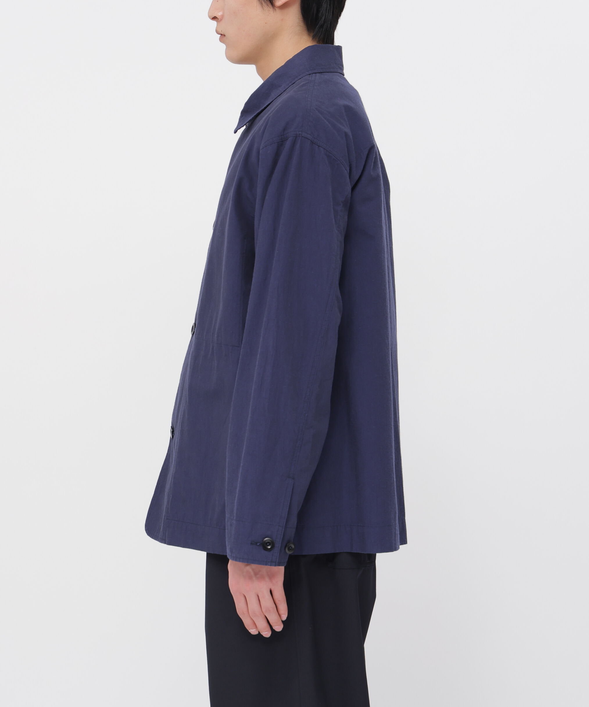 MHL.「CRISP COTTON CHAMBRAY BLOUSON」|ブルゾン・スタジャン|