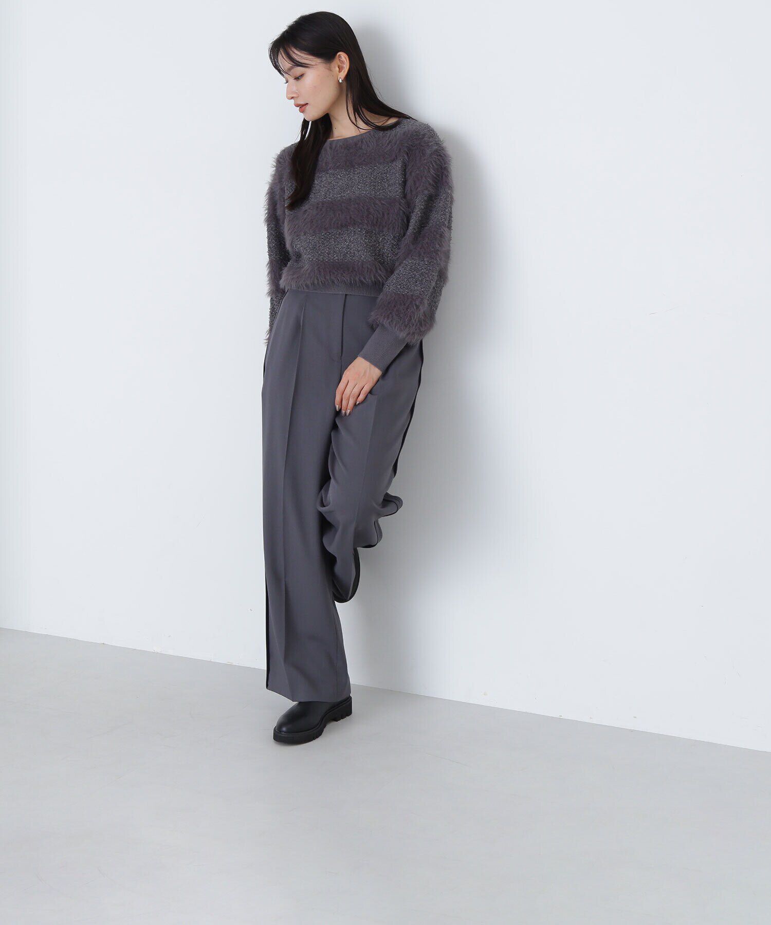  「フェザーミックスツイードニット　24AW」|ニット・セーター|