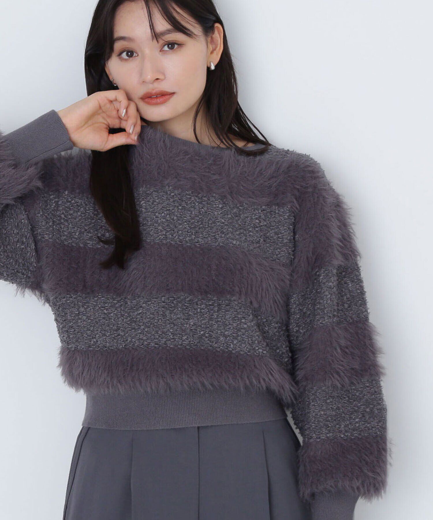  「フェザーミックスツイードニット　24AW」|ニット・セーター|