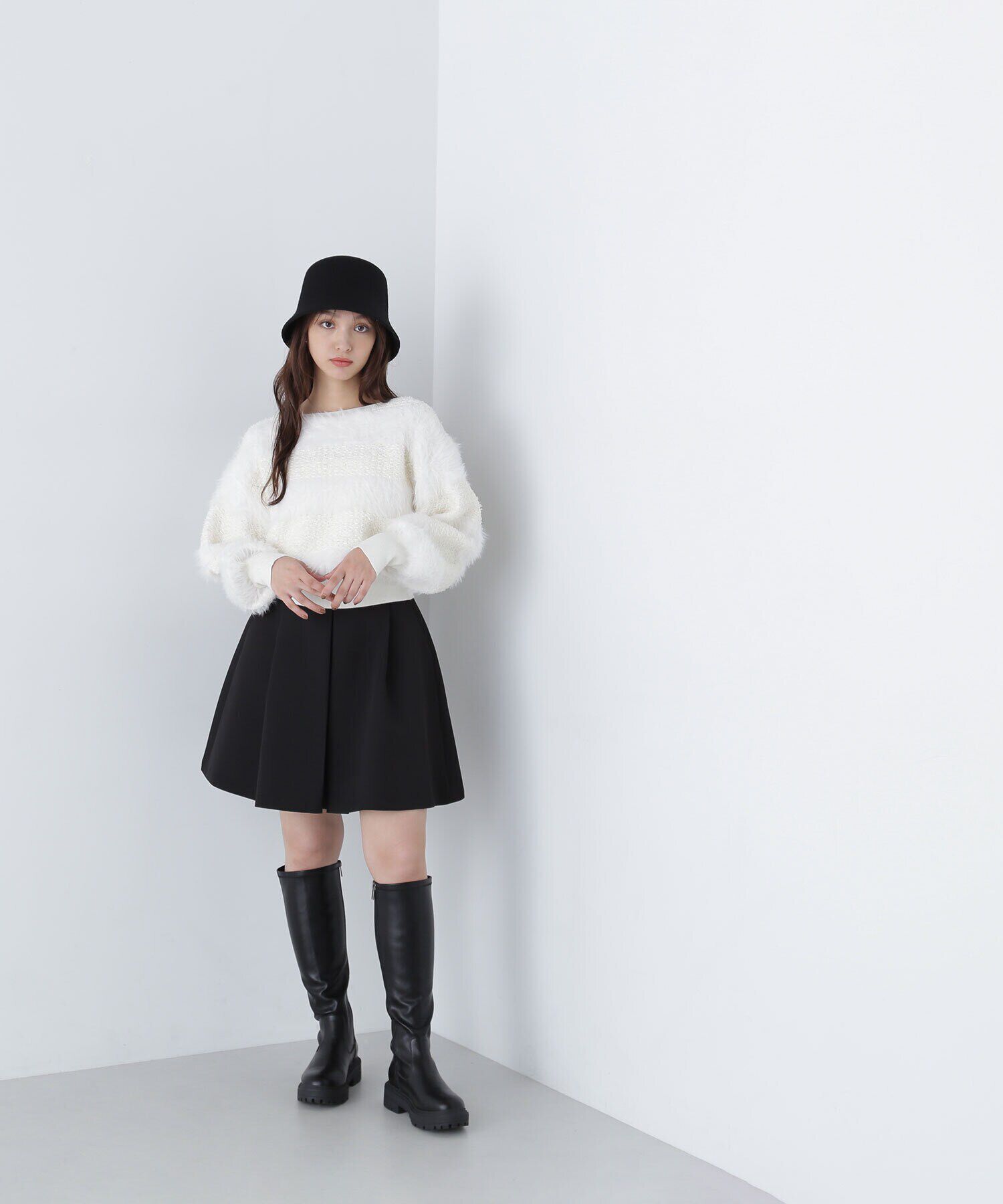  「フェザーミックスツイードニット　24AW」|ニット・セーター|