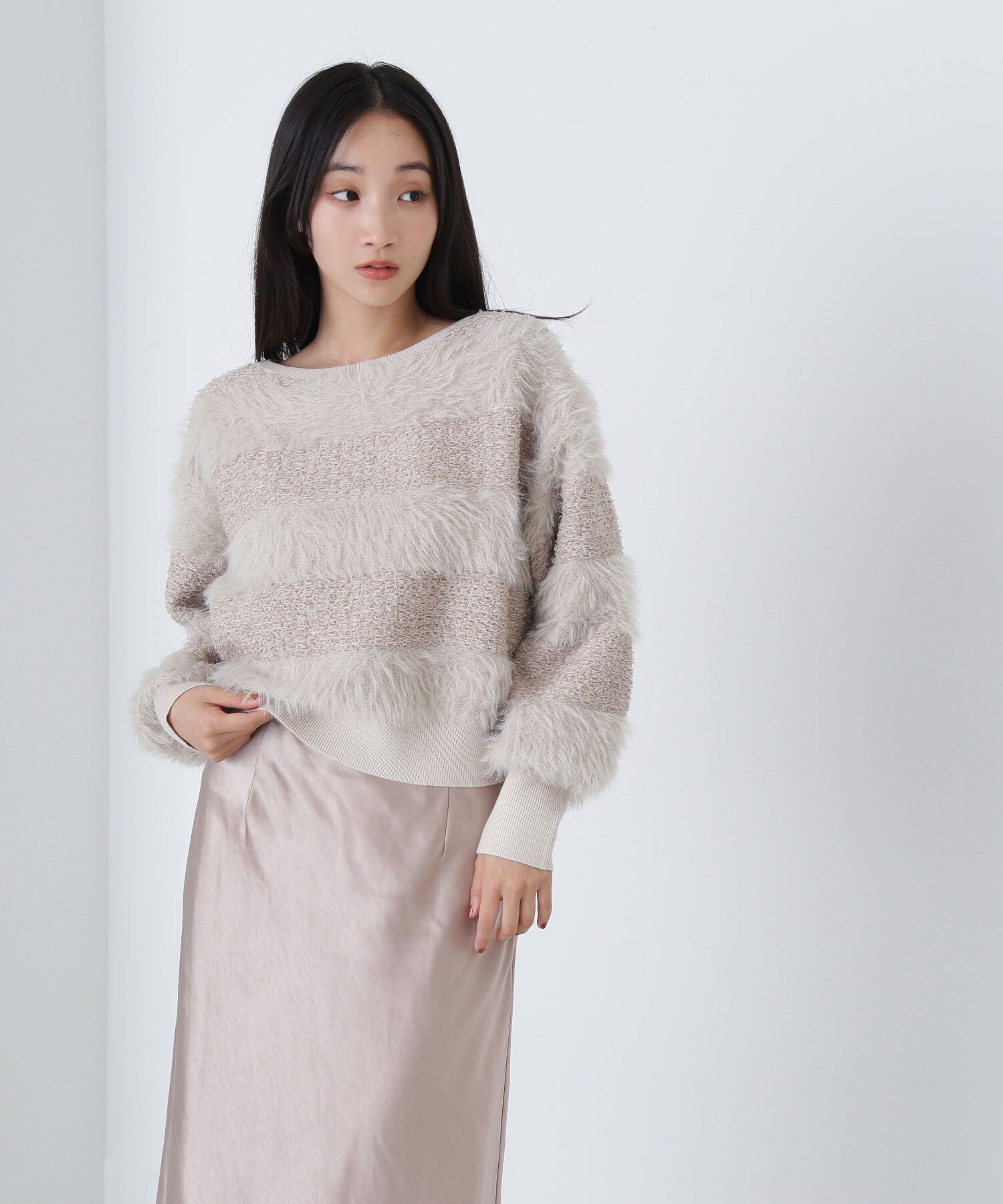  「フェザーミックスツイードニット　24AW」|ニット・セーター|