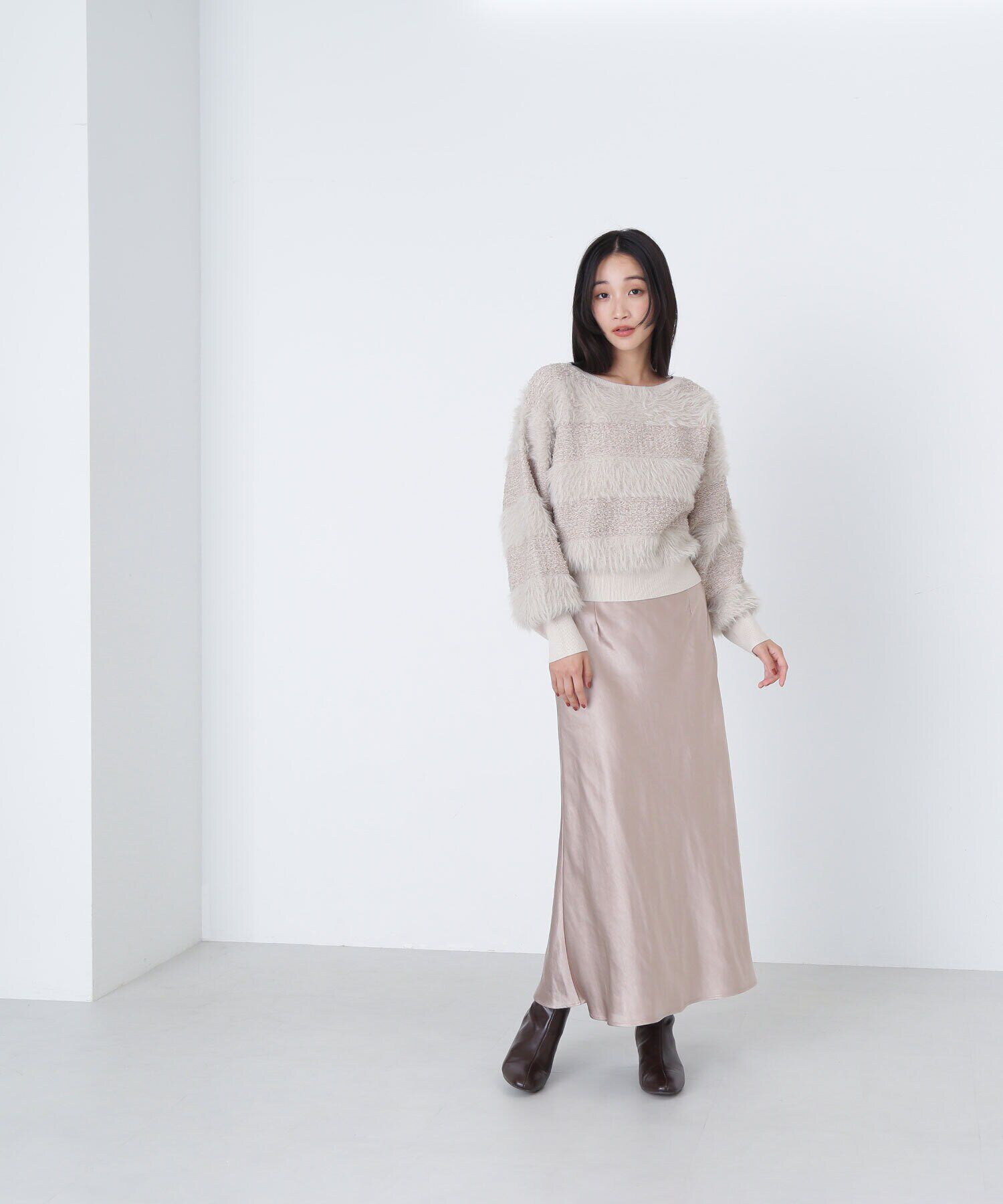  「フェザーミックスツイードニット　24AW」|ニット・セーター|