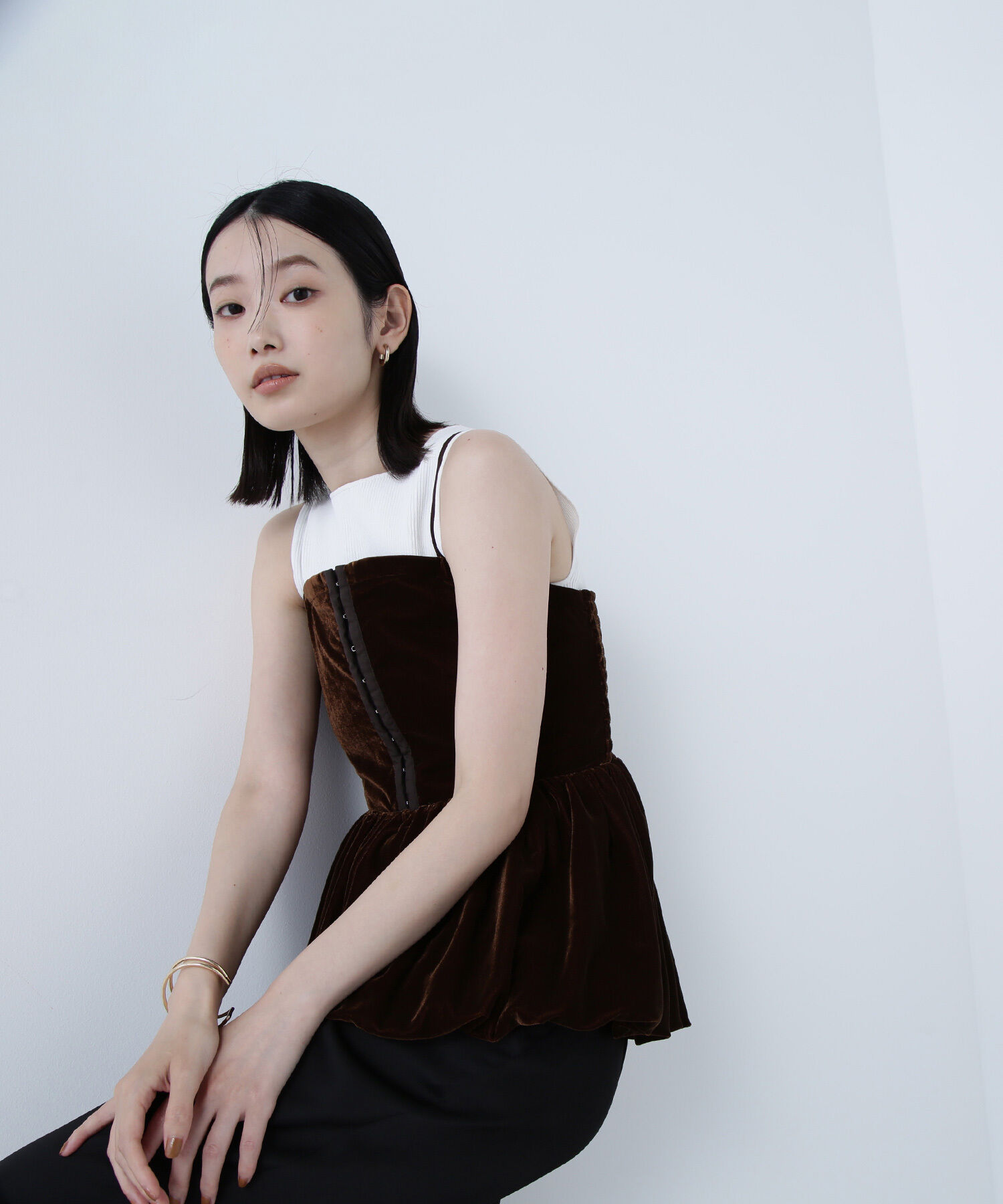  「ベルベットキャミビスチェ」|シャツ・ブラウス|