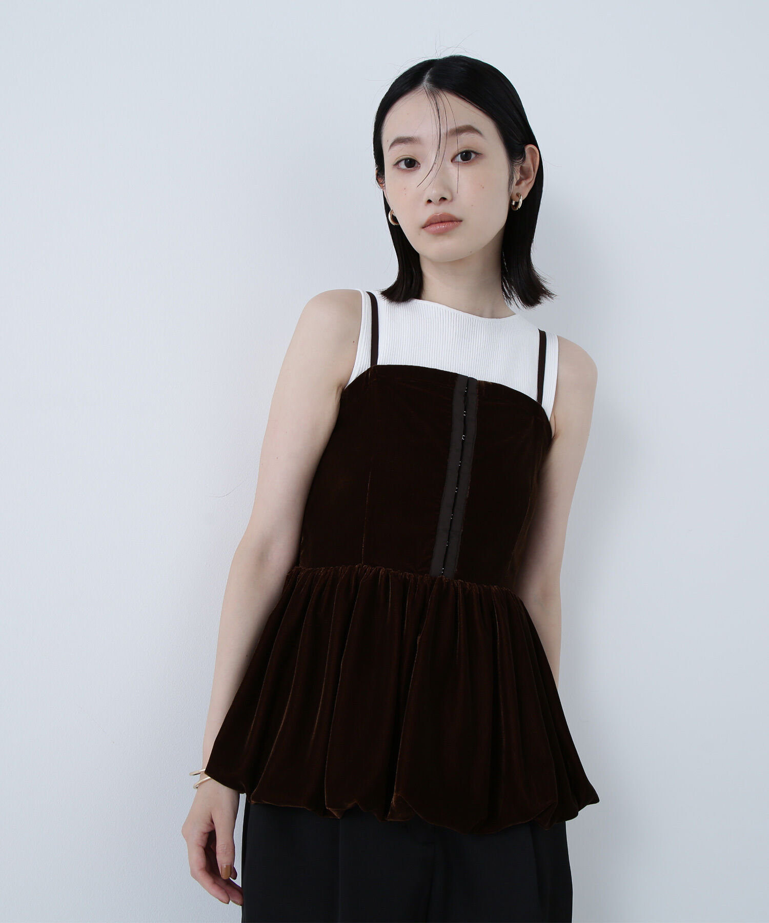  「ベルベットキャミビスチェ」|シャツ・ブラウス|