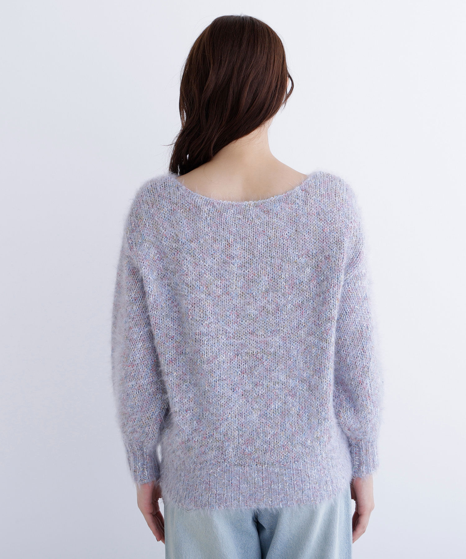  「ミックスカラーヘアリーニット」|ニット・セーター|
