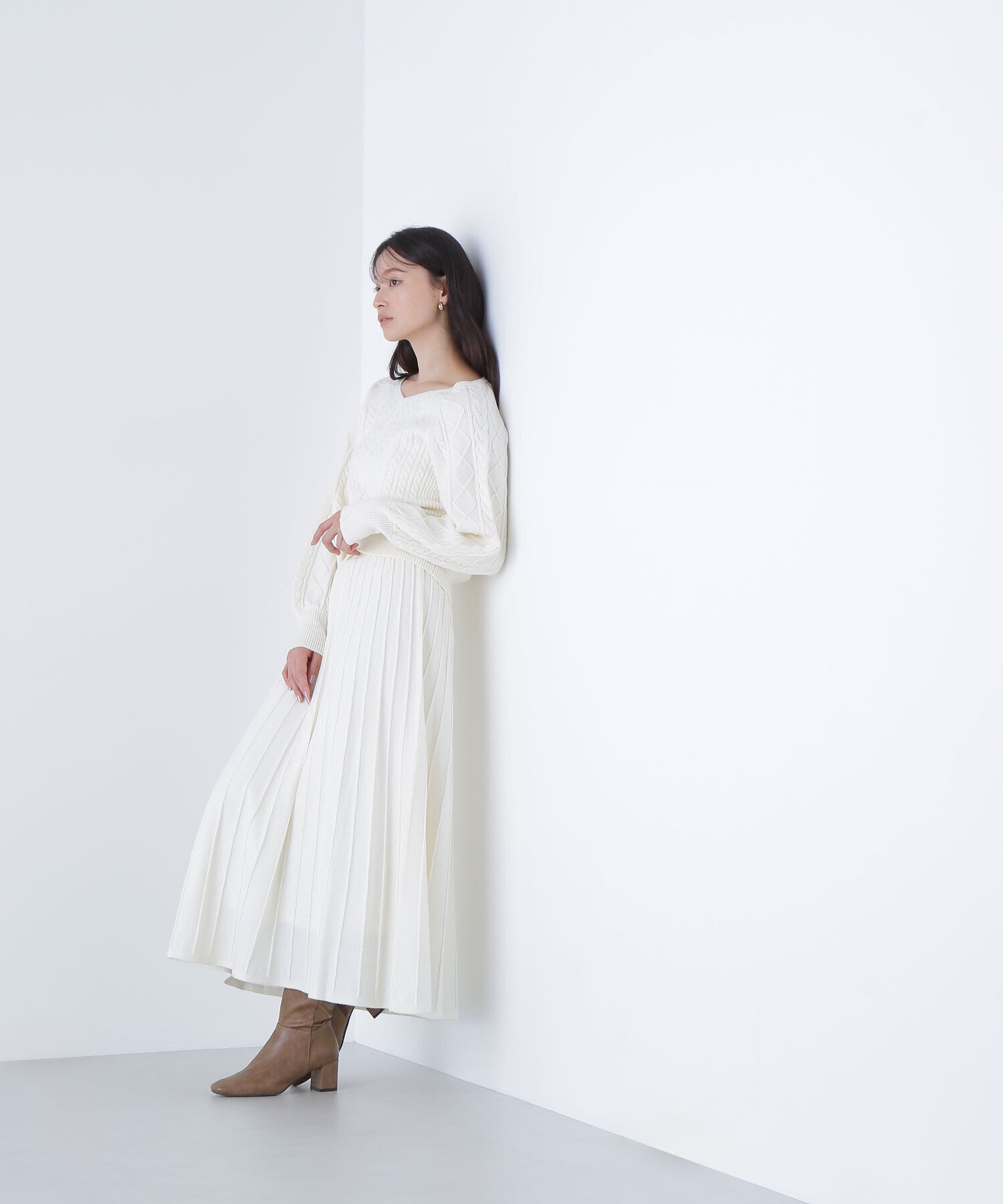  「ケーブルニットセットアップ」|ワンピース|