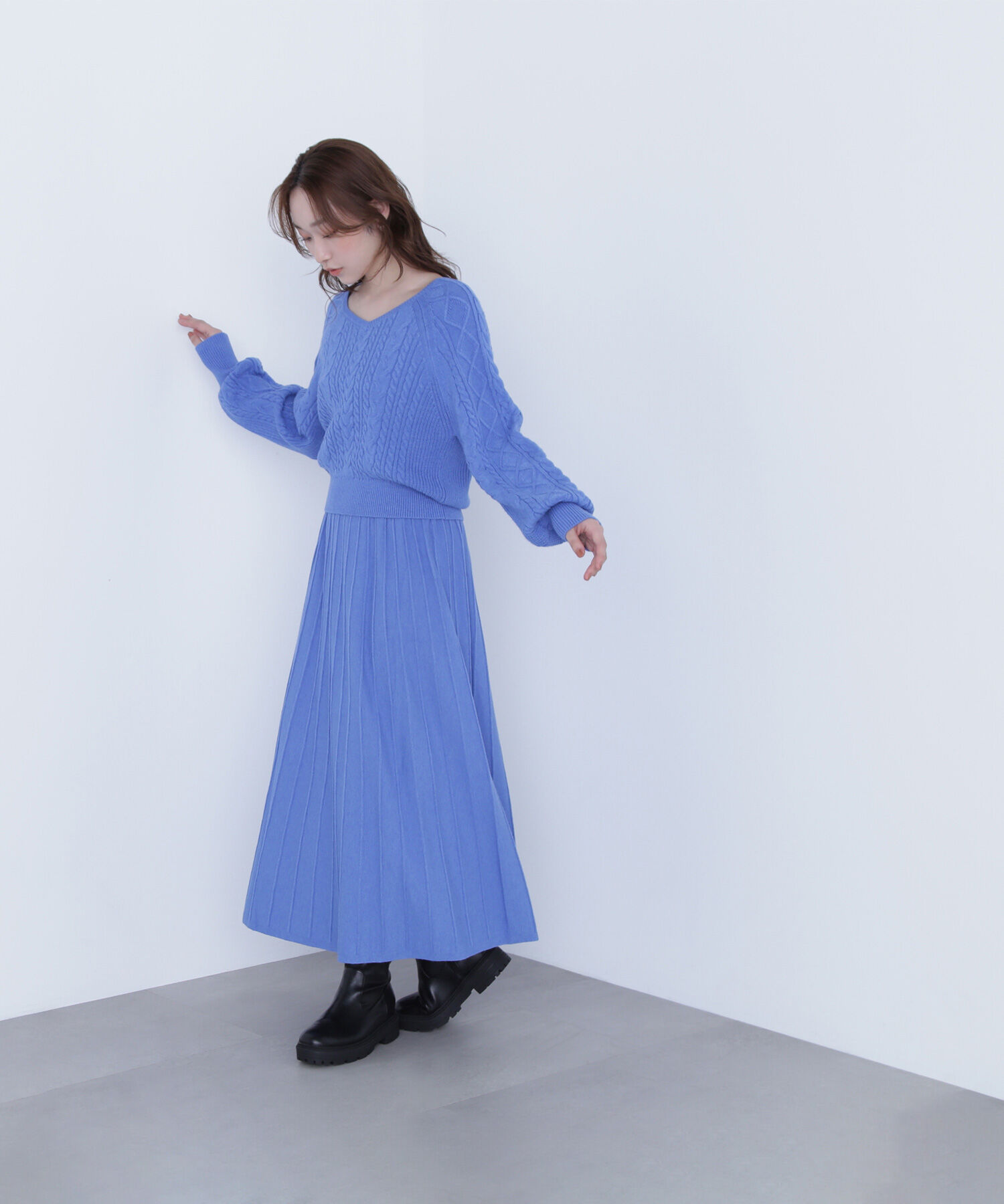  「ケーブルニットセットアップ」|ワンピース|