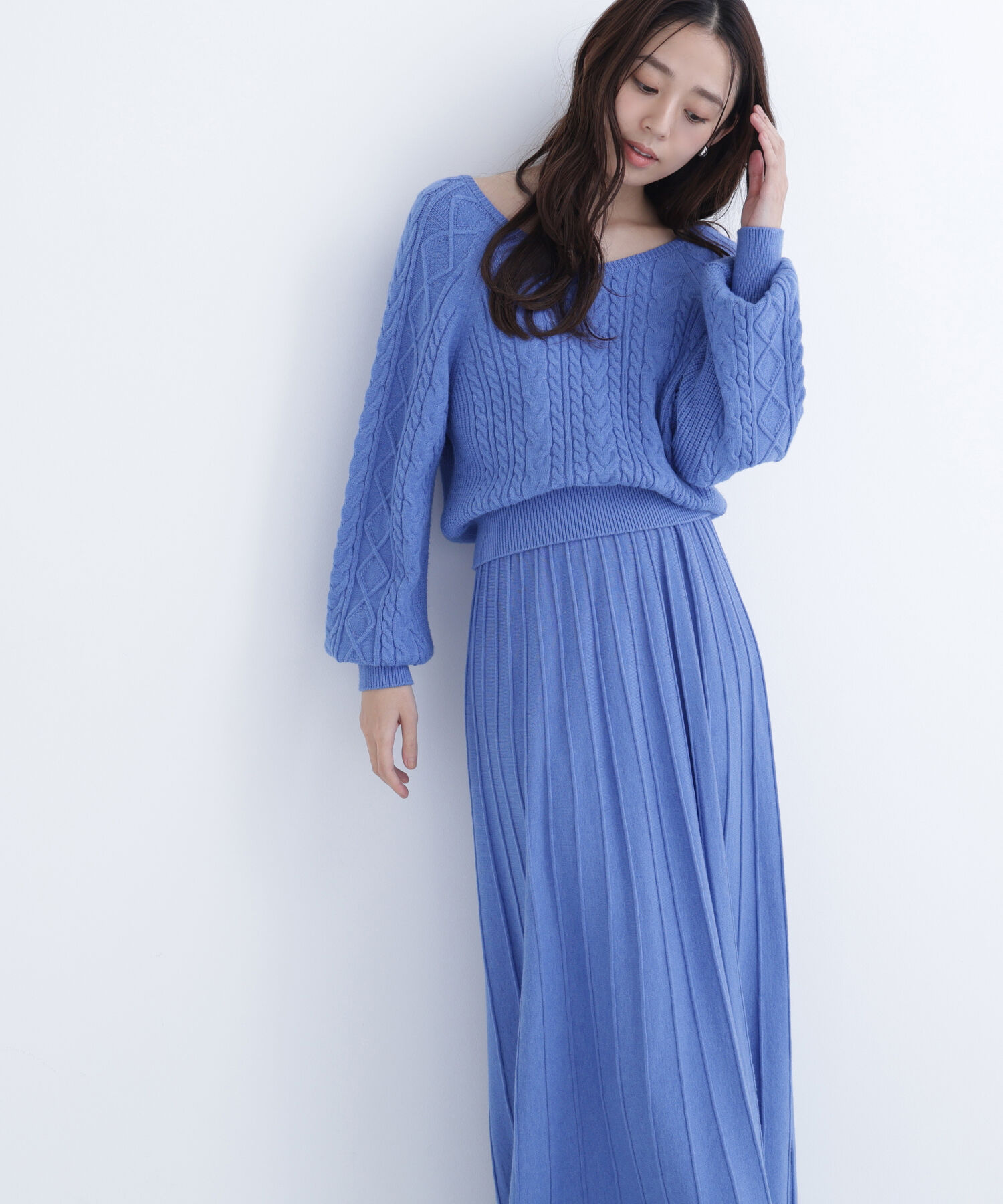  「ケーブルニットセットアップ」|ワンピース|