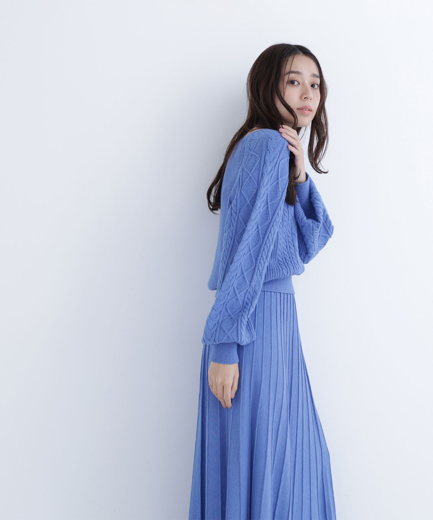  「ケーブルニットセットアップ」|ワンピース|
