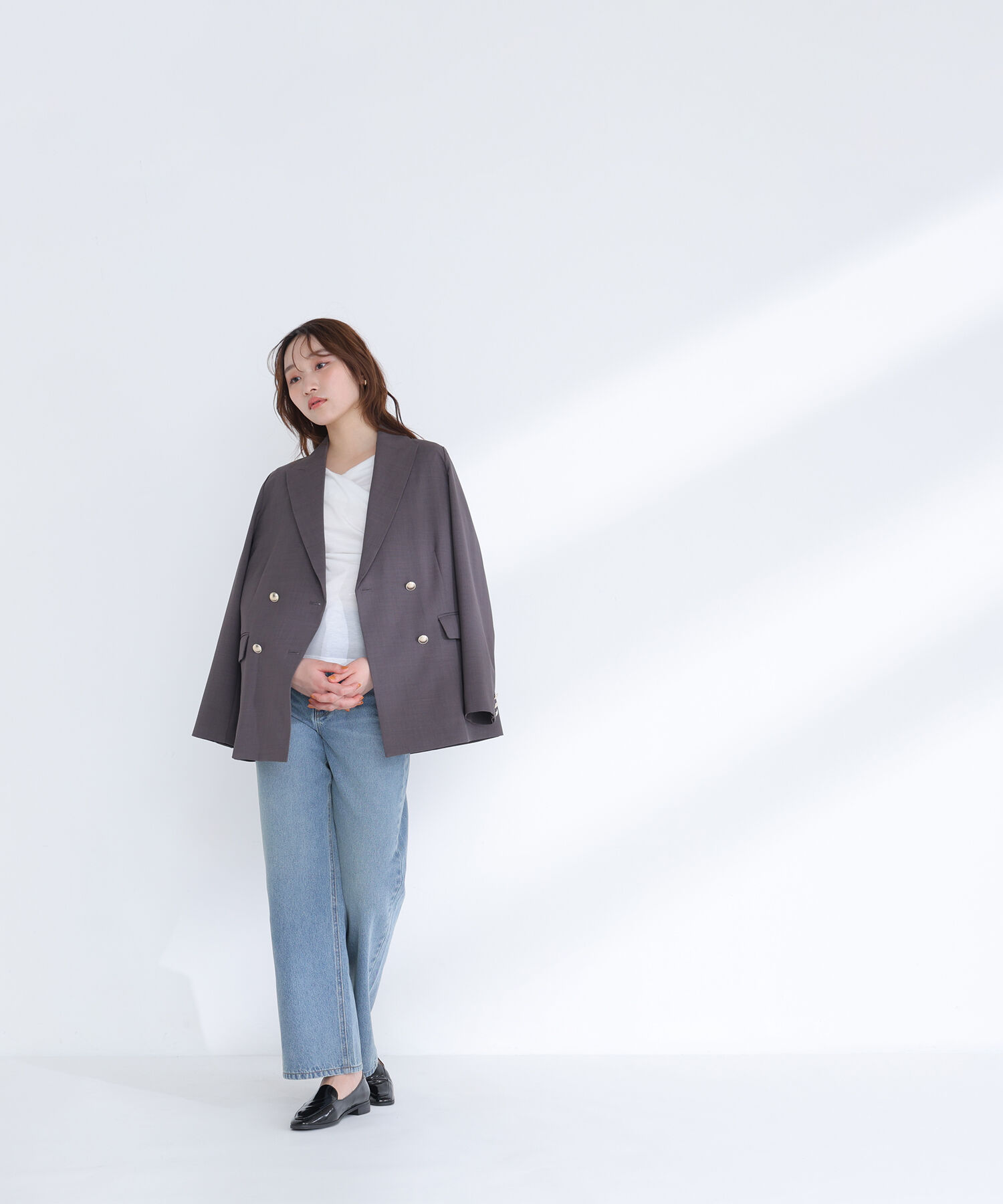  「ワイドストレートデニムパンツ」|その他|