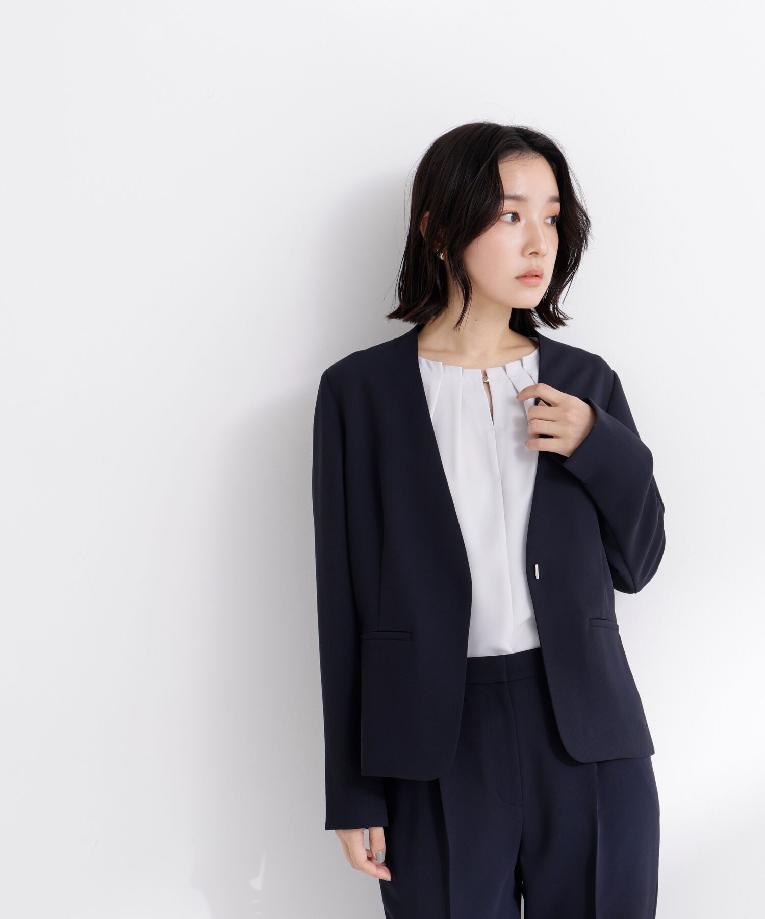  「ドビーツイル SETUP ノーカラージャケット」|その他|