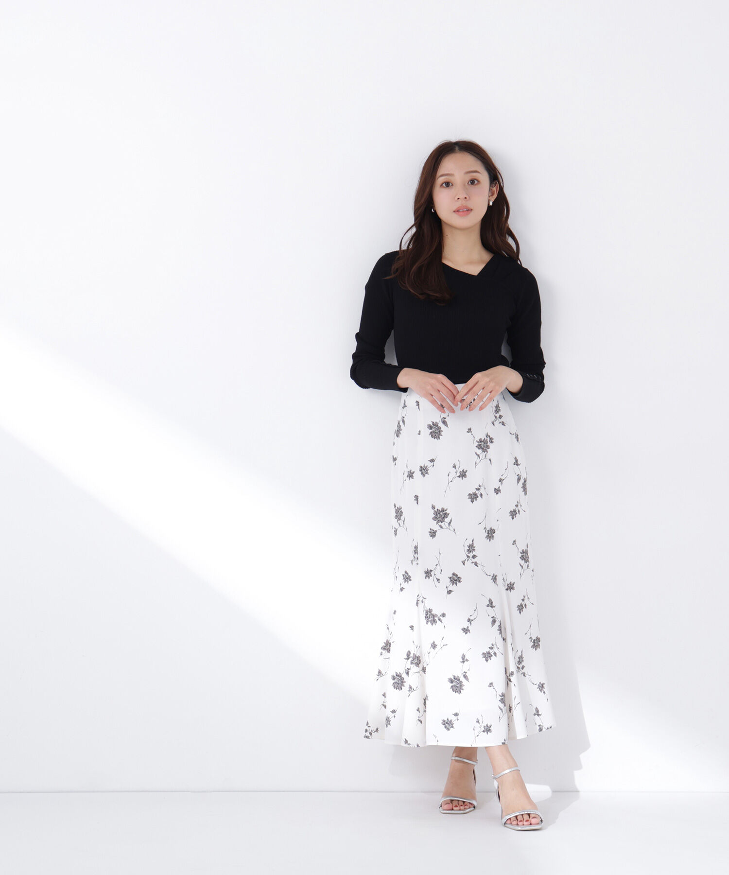  「ショルダータックアシメネックニット」|ニット・セーター|