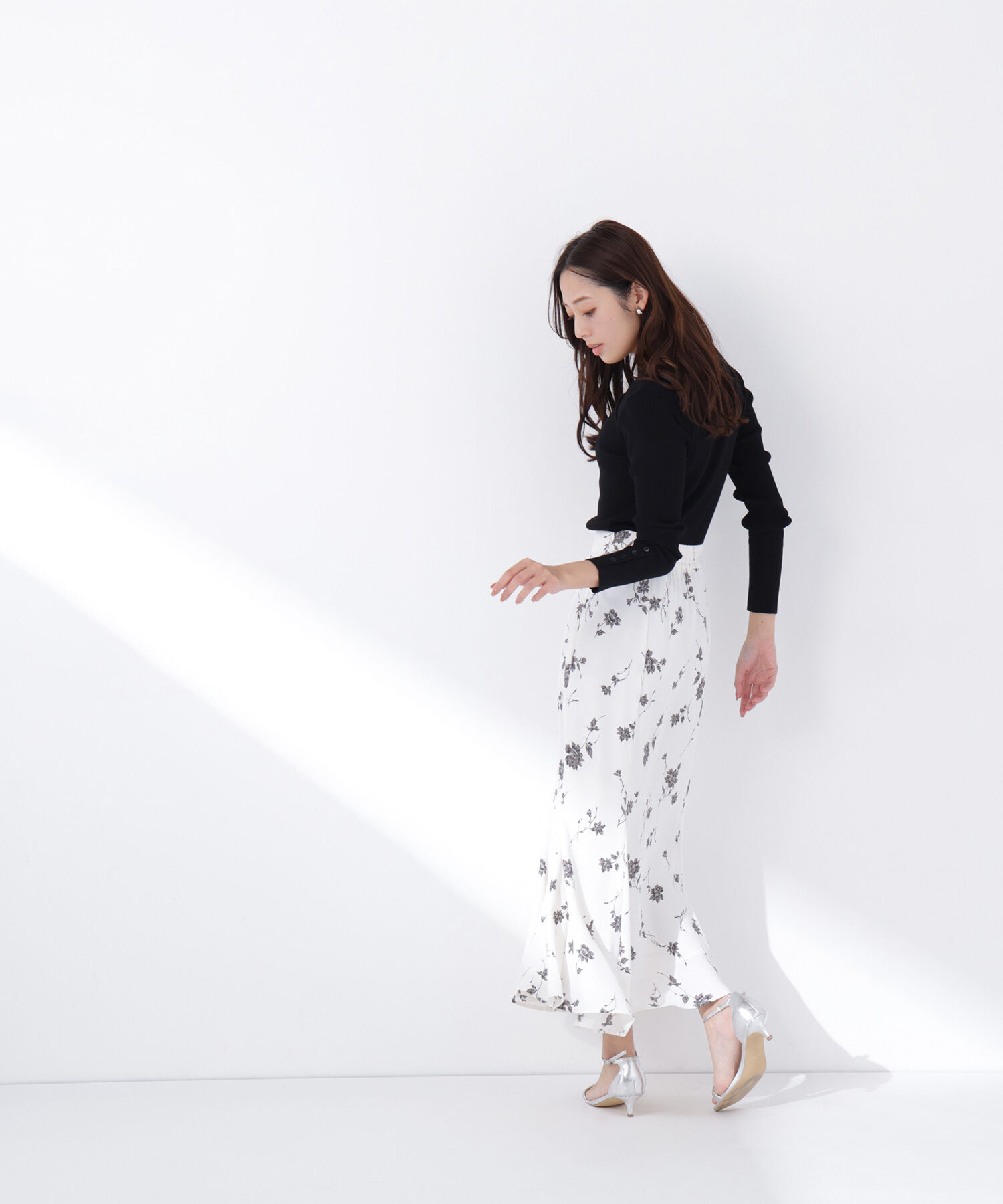  「ショルダータックアシメネックニット」|ニット・セーター|