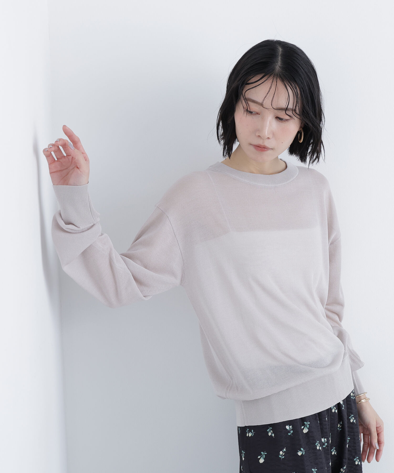  「〈N.〉シアーボクシーニット」|ニット・セーター|