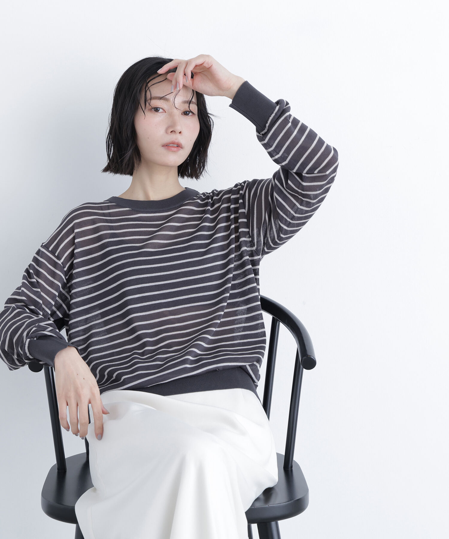  「〈N.〉シアーボクシーニット」|ニット・セーター|