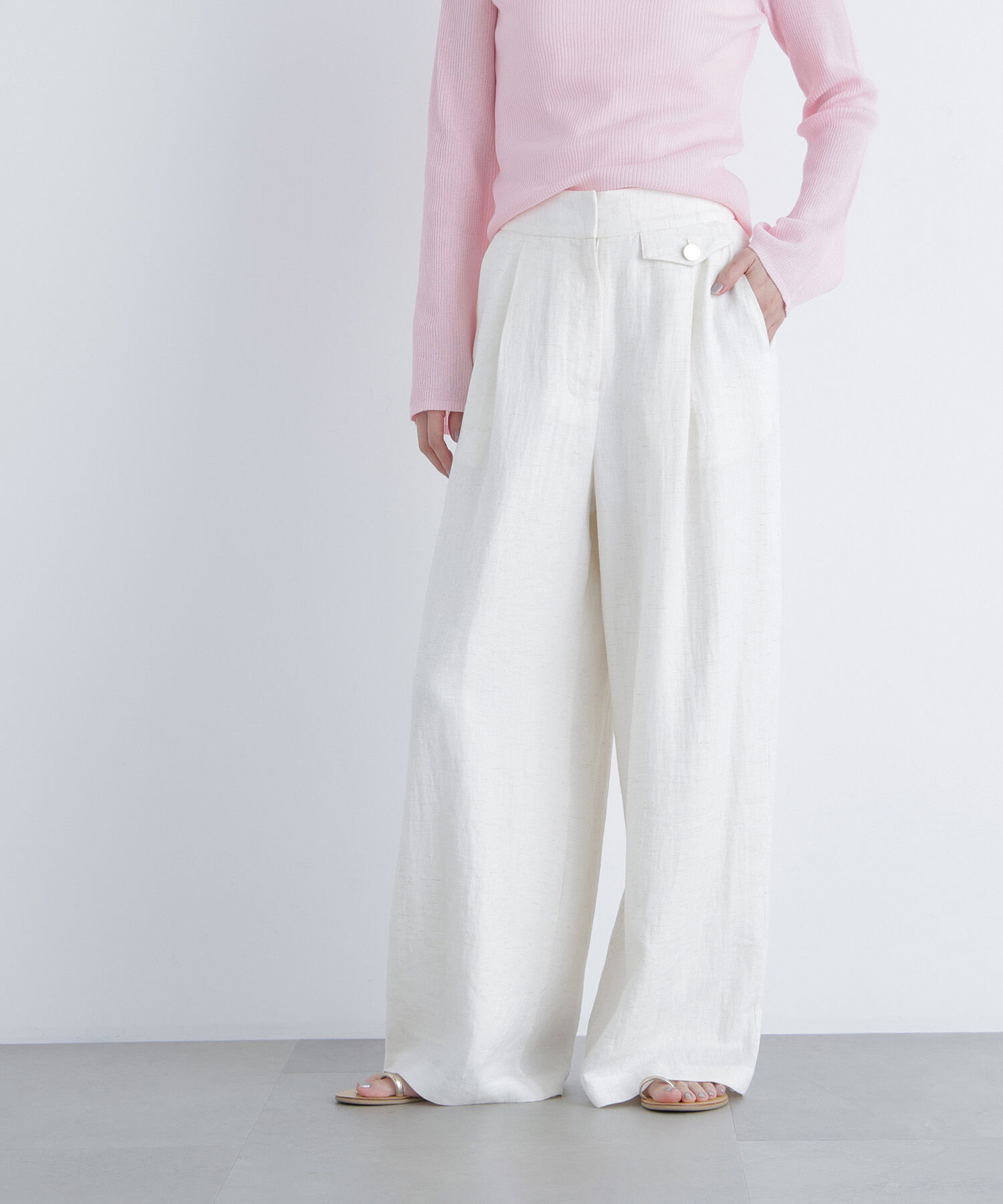  「〈N.〉シンチバックワイドパンツ」|その他|