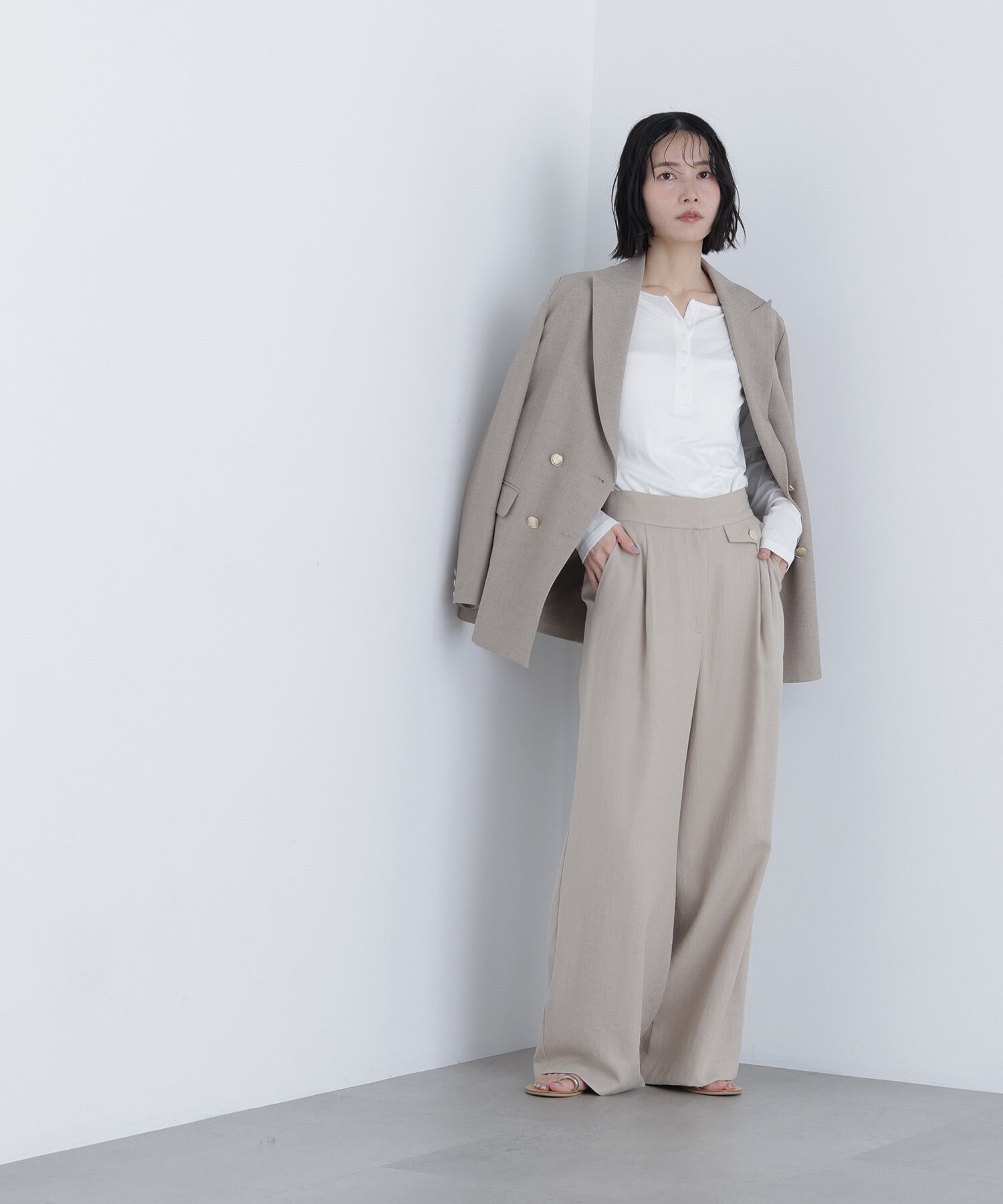  「〈N.〉シンチバックワイドパンツ」|その他|