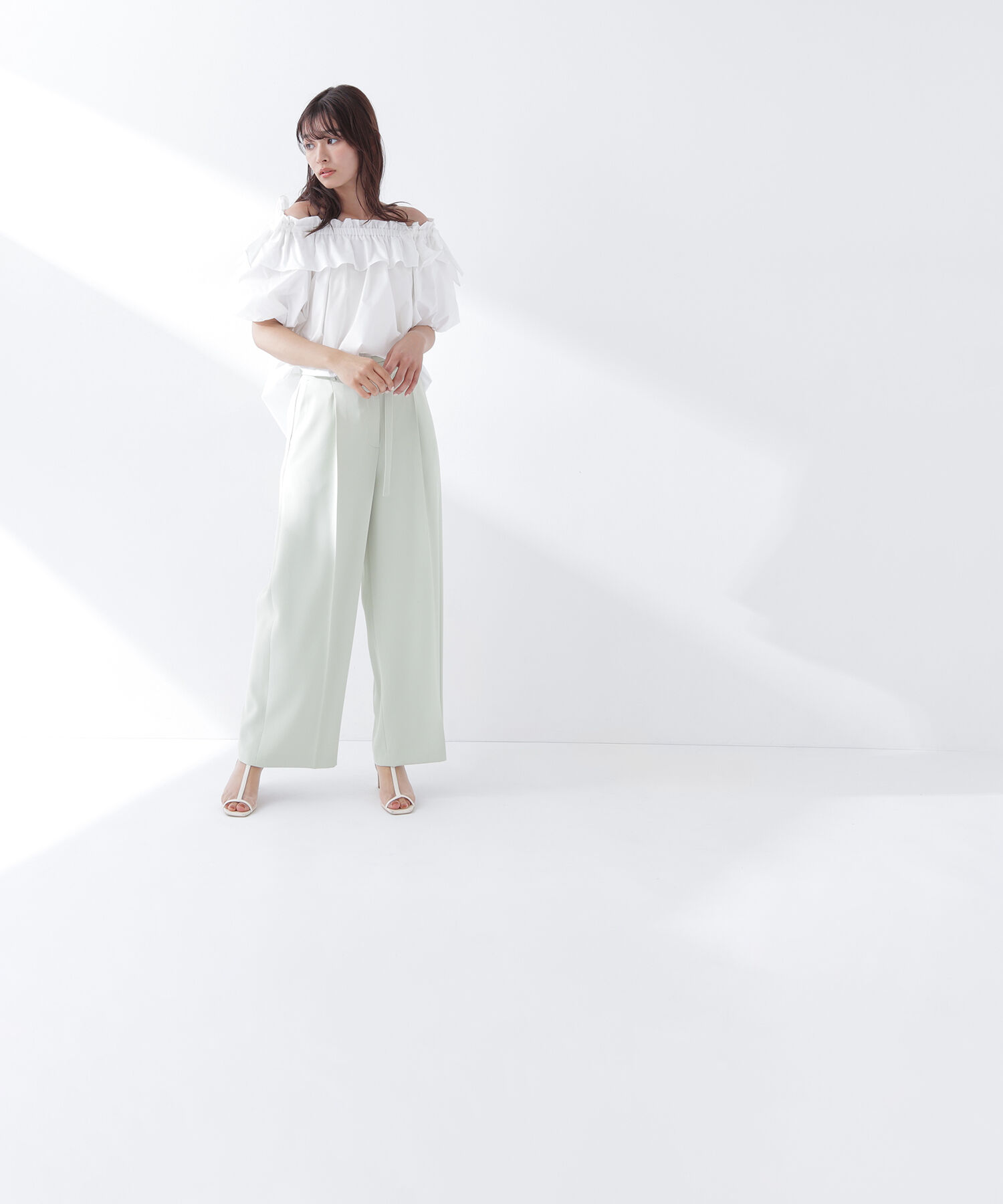  「ショルダーリボンブラウス」|シャツ・ブラウス|