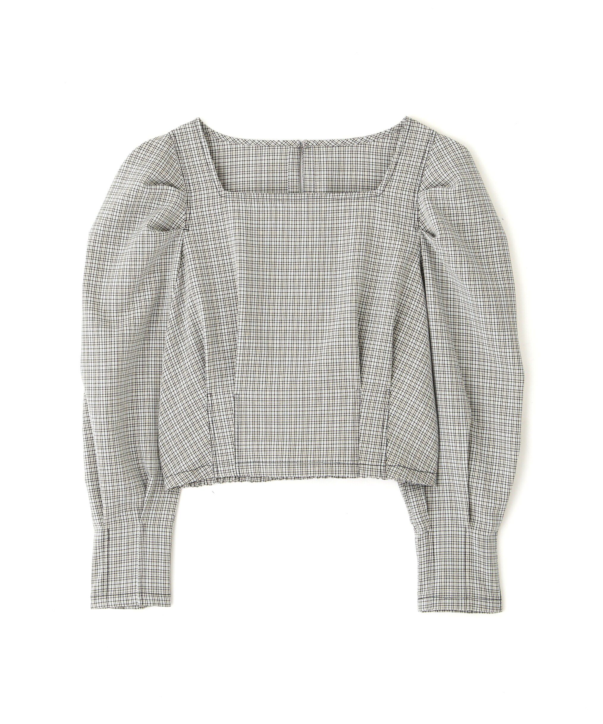  「スクエアネックボリュームスリーブ長袖ブラウス」|シャツ・ブラウス|