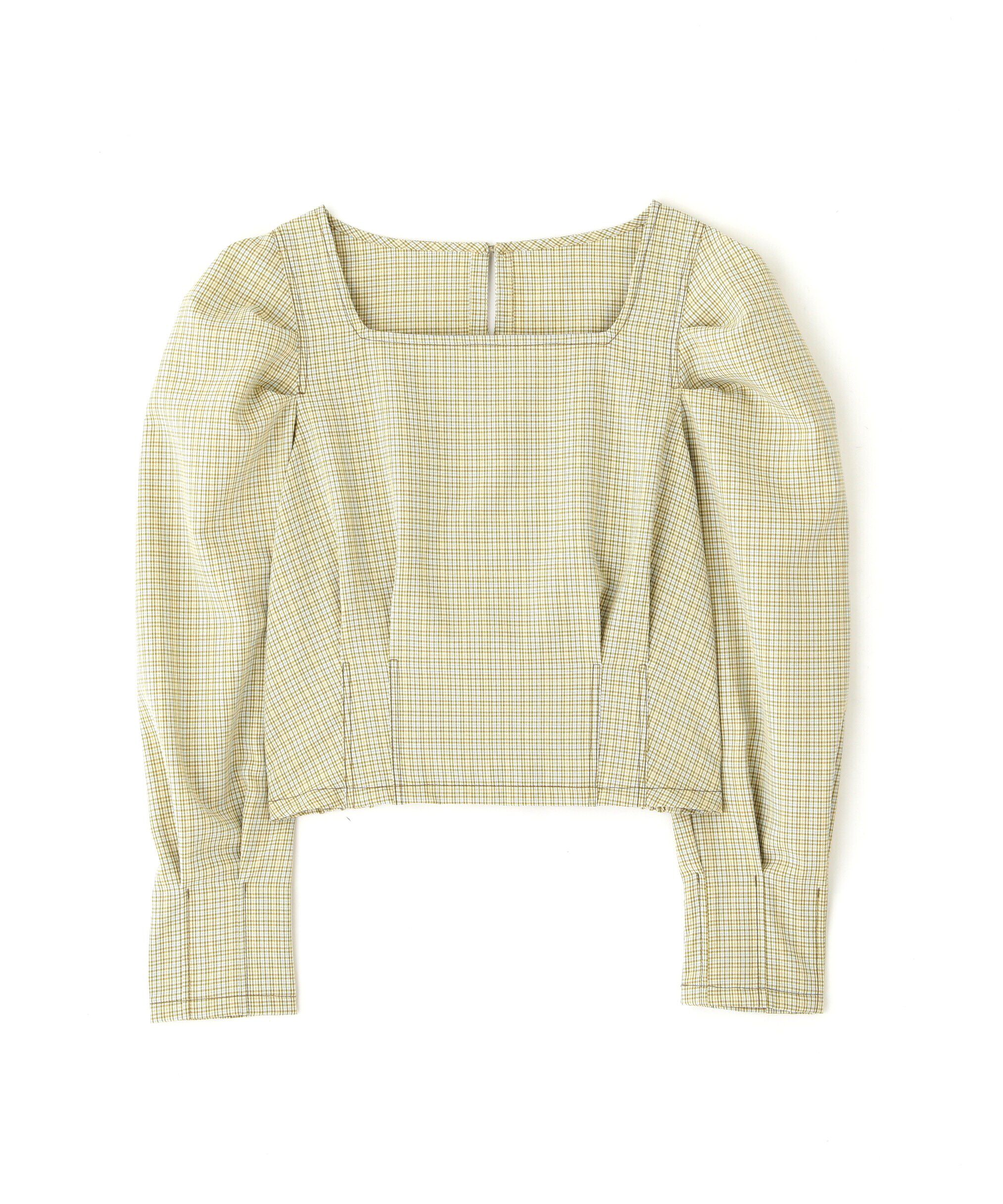  「スクエアネックボリュームスリーブ長袖ブラウス」|シャツ・ブラウス|