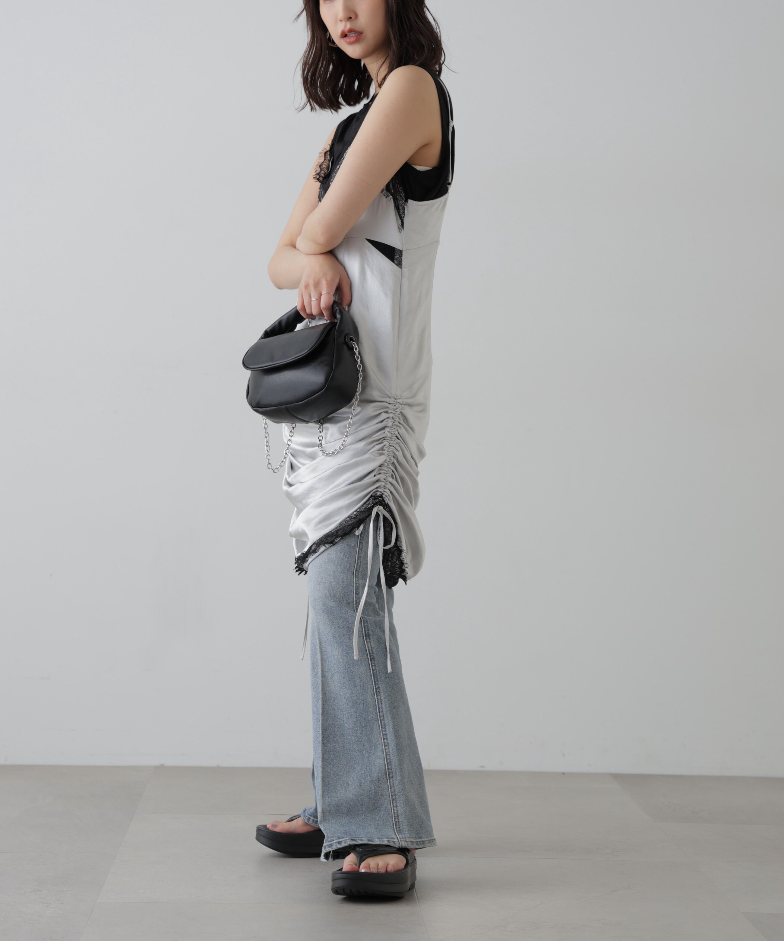  「サイドスリットタンクトップ」|Tシャツ・カットソー|