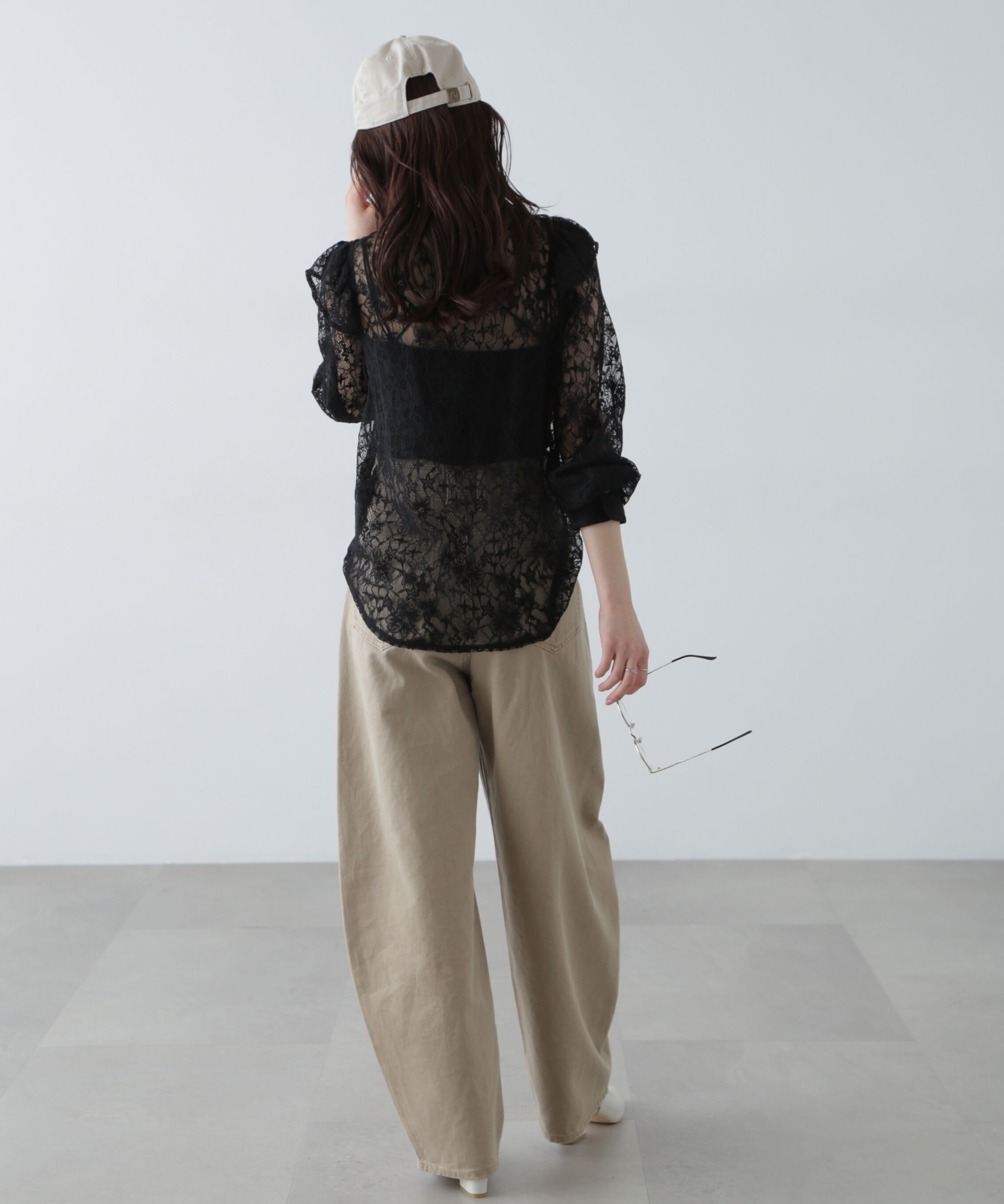  「スタンドフリルブラウス」|シャツ・ブラウス|