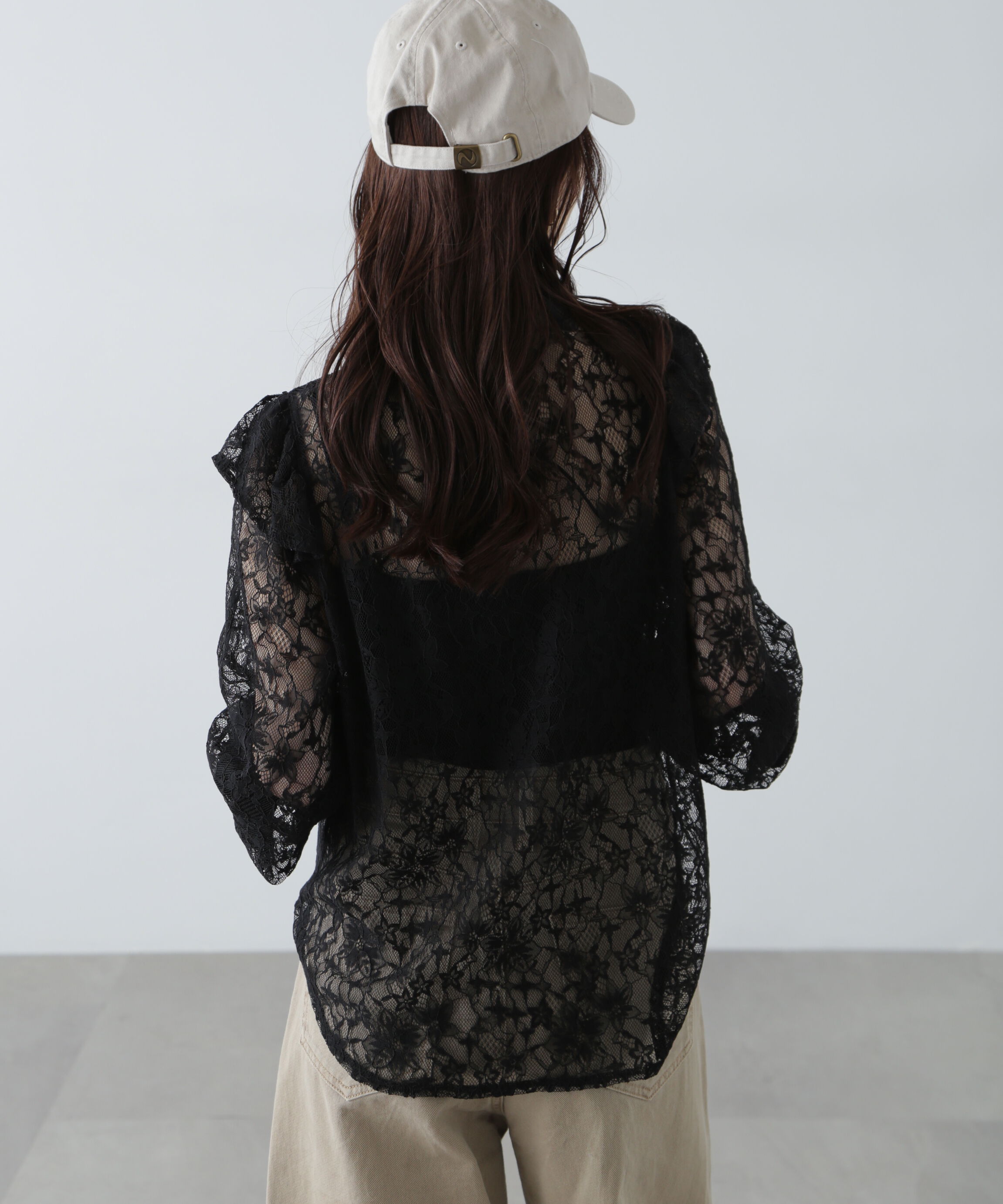  「スタンドフリルブラウス」|シャツ・ブラウス|