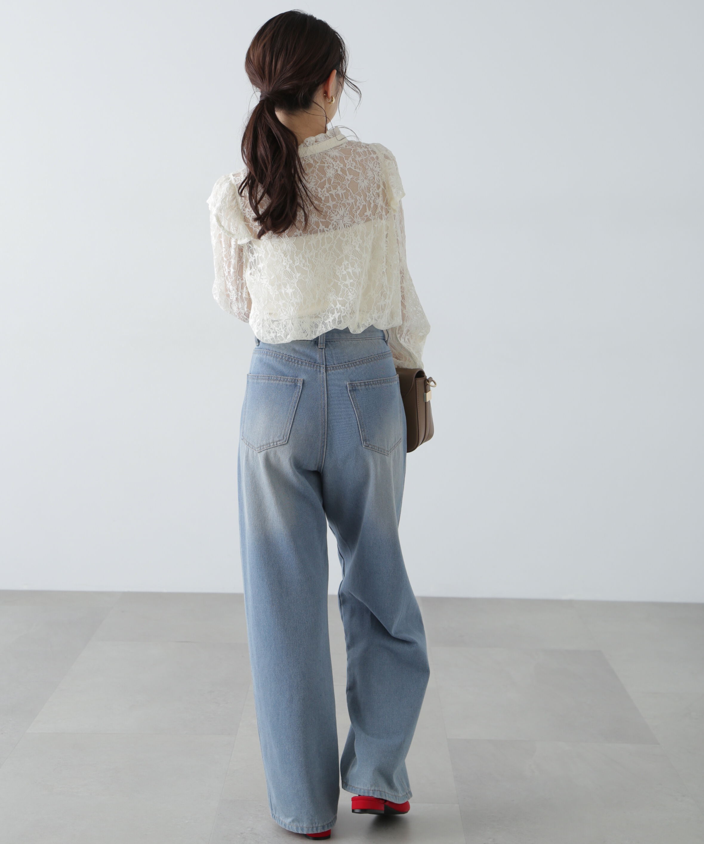  「スタンドフリルブラウス」|シャツ・ブラウス|