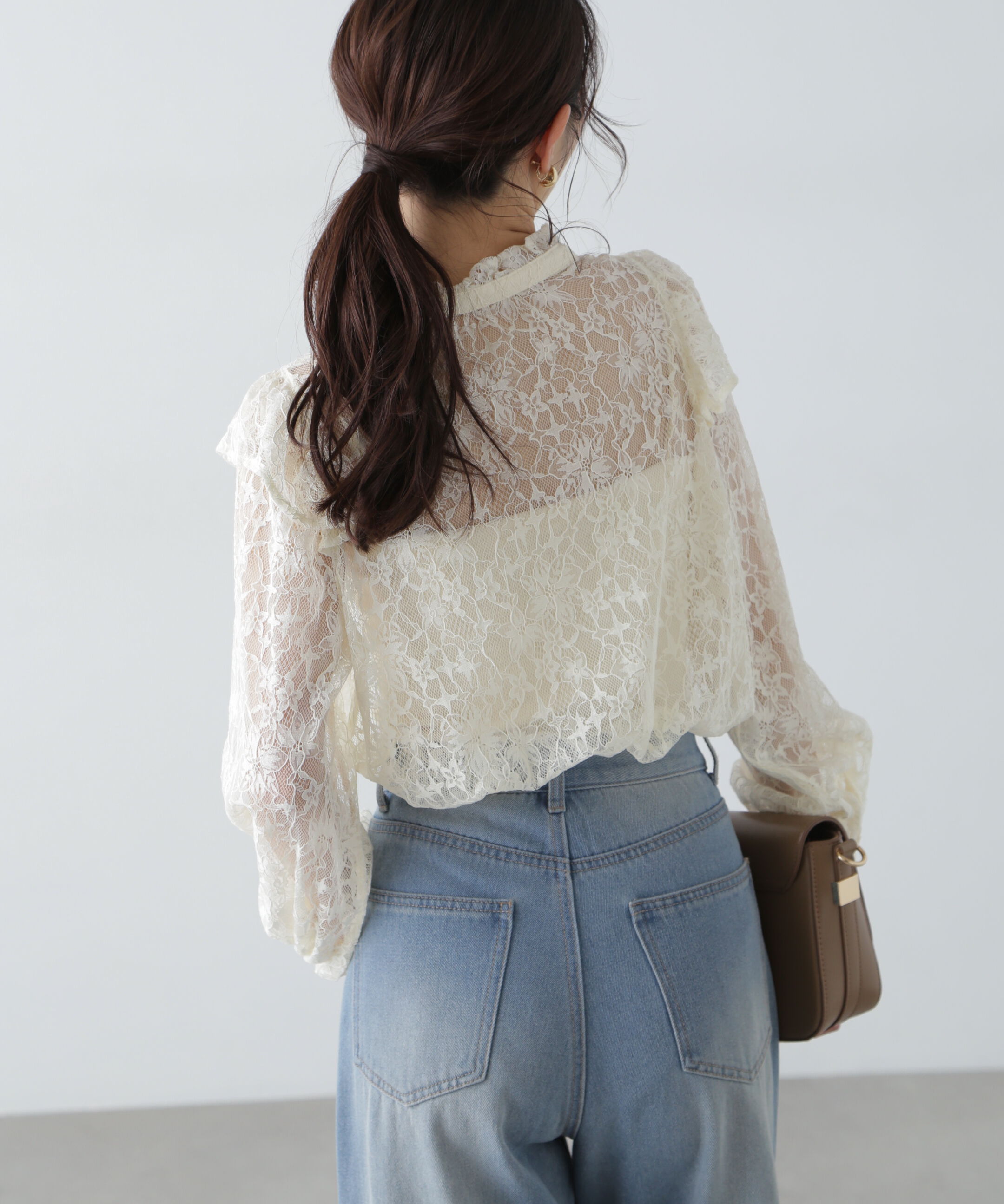  「スタンドフリルブラウス」|シャツ・ブラウス|