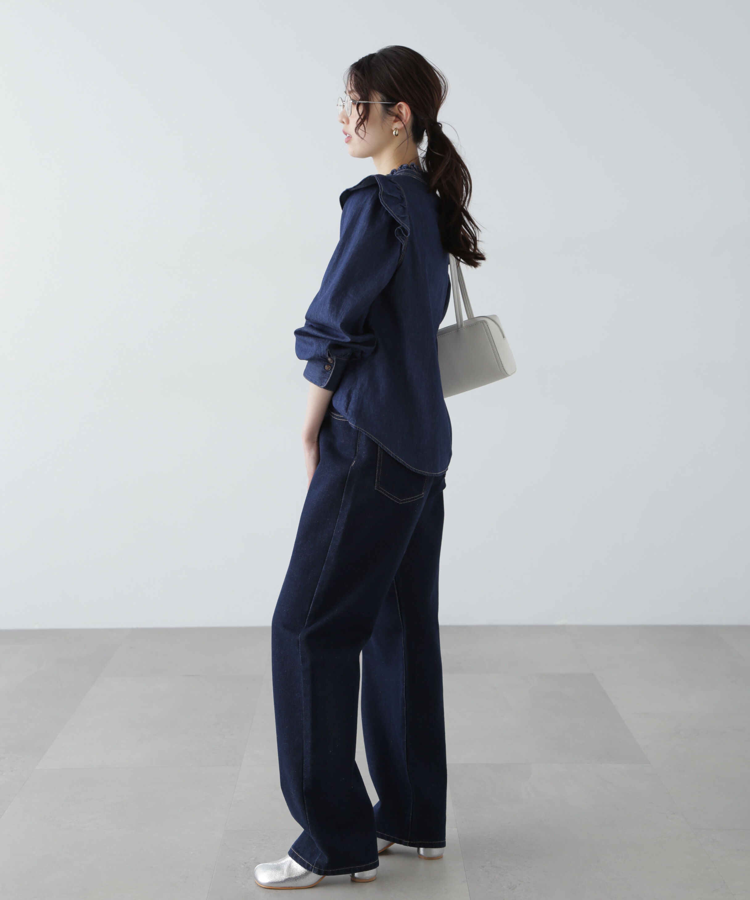  「スタンドフリルブラウス」|シャツ・ブラウス|