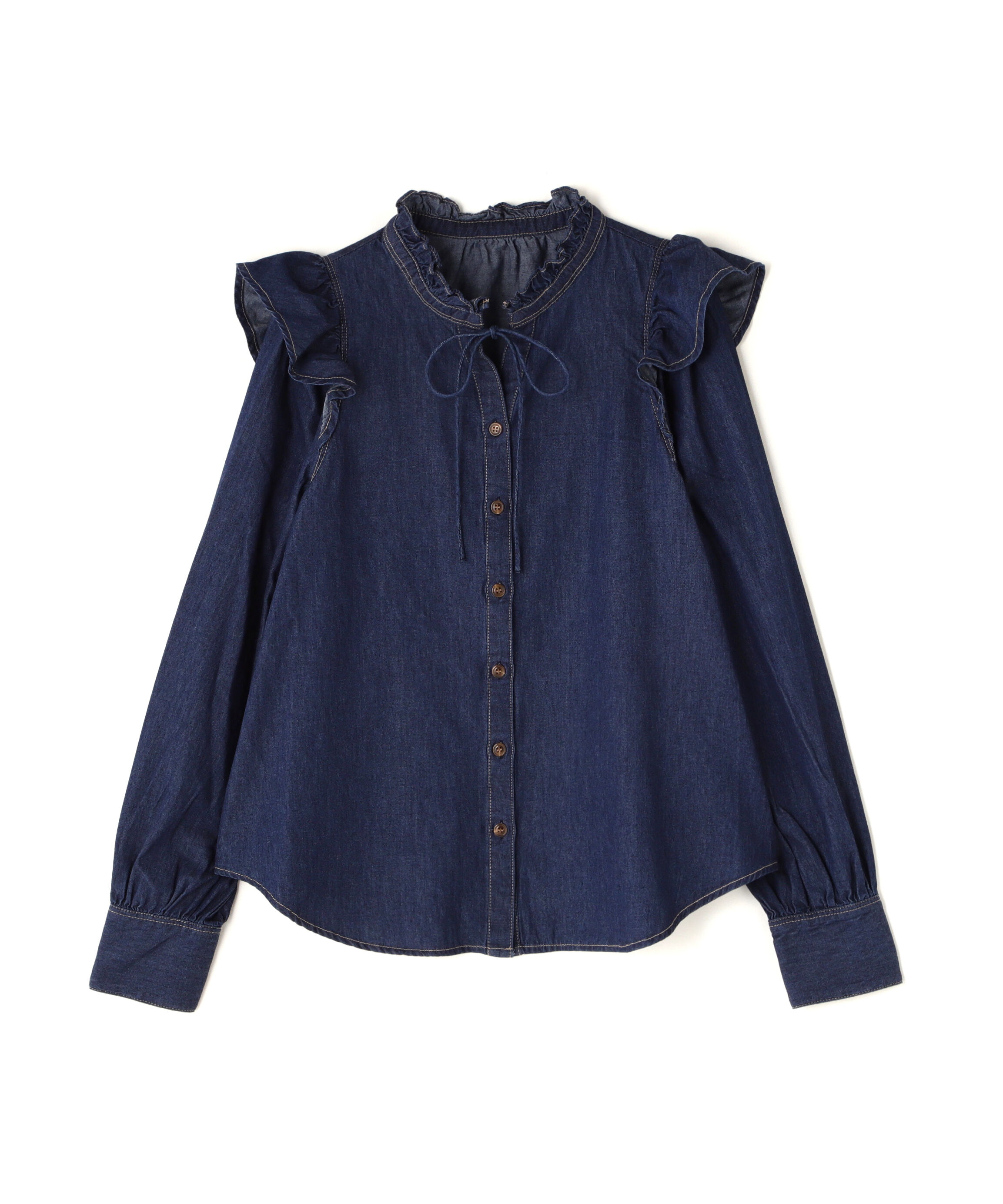  「スタンドフリルブラウス」|シャツ・ブラウス|