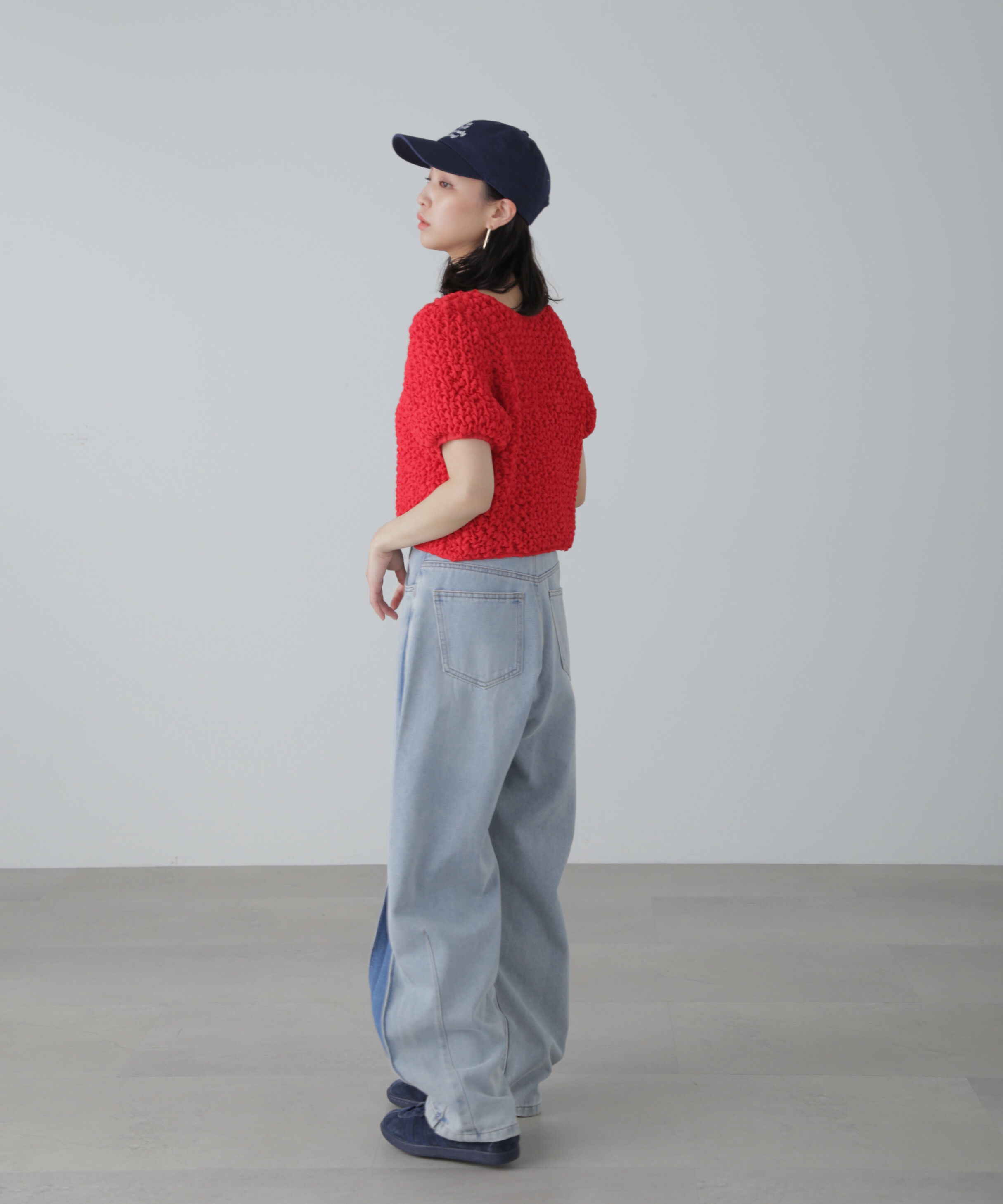  「前後2wayポコポコクロップドブラウス」|シャツ・ブラウス|