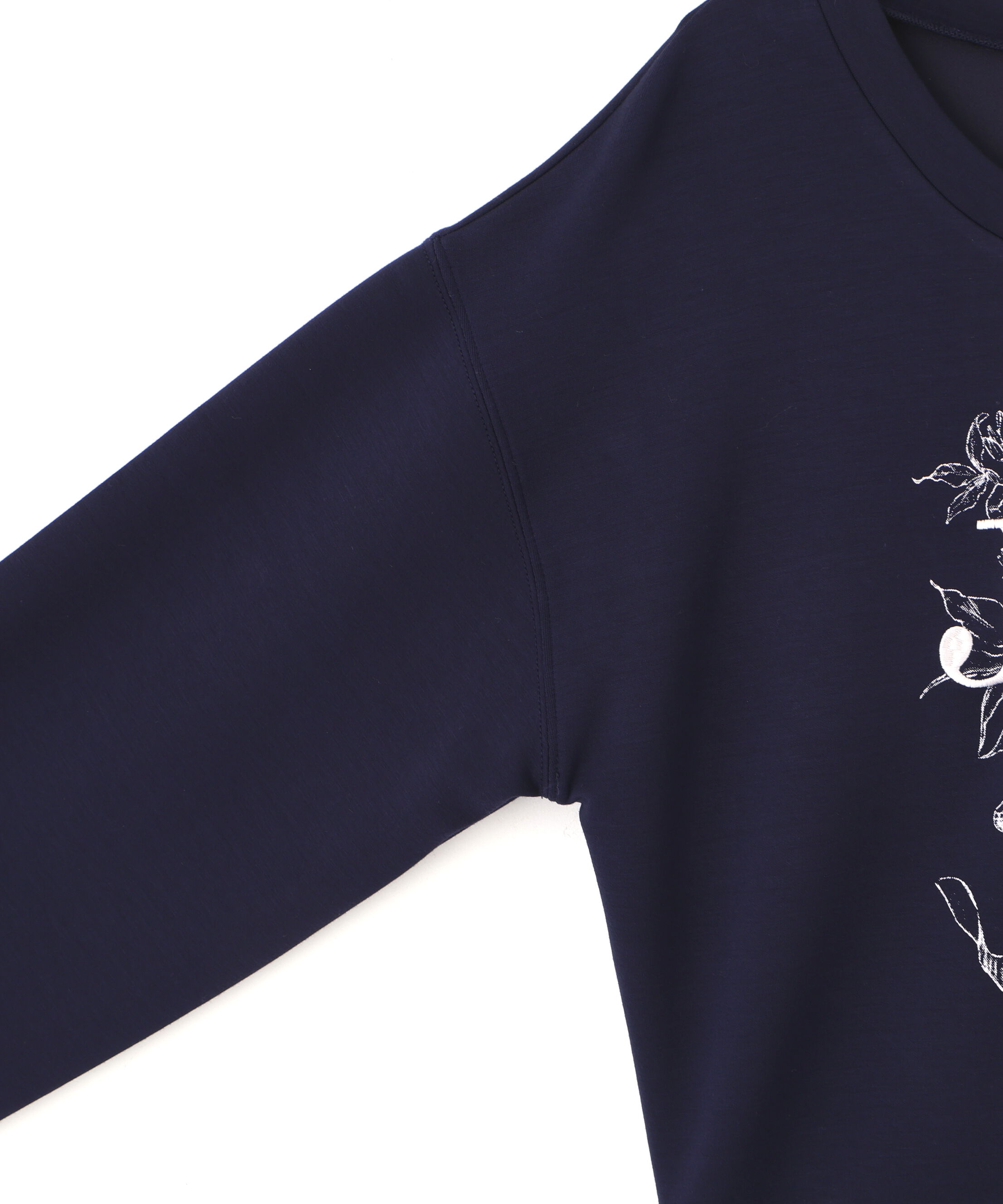  「リボンブーケロゴ刺繍スウェット」|Tシャツ・カットソー|