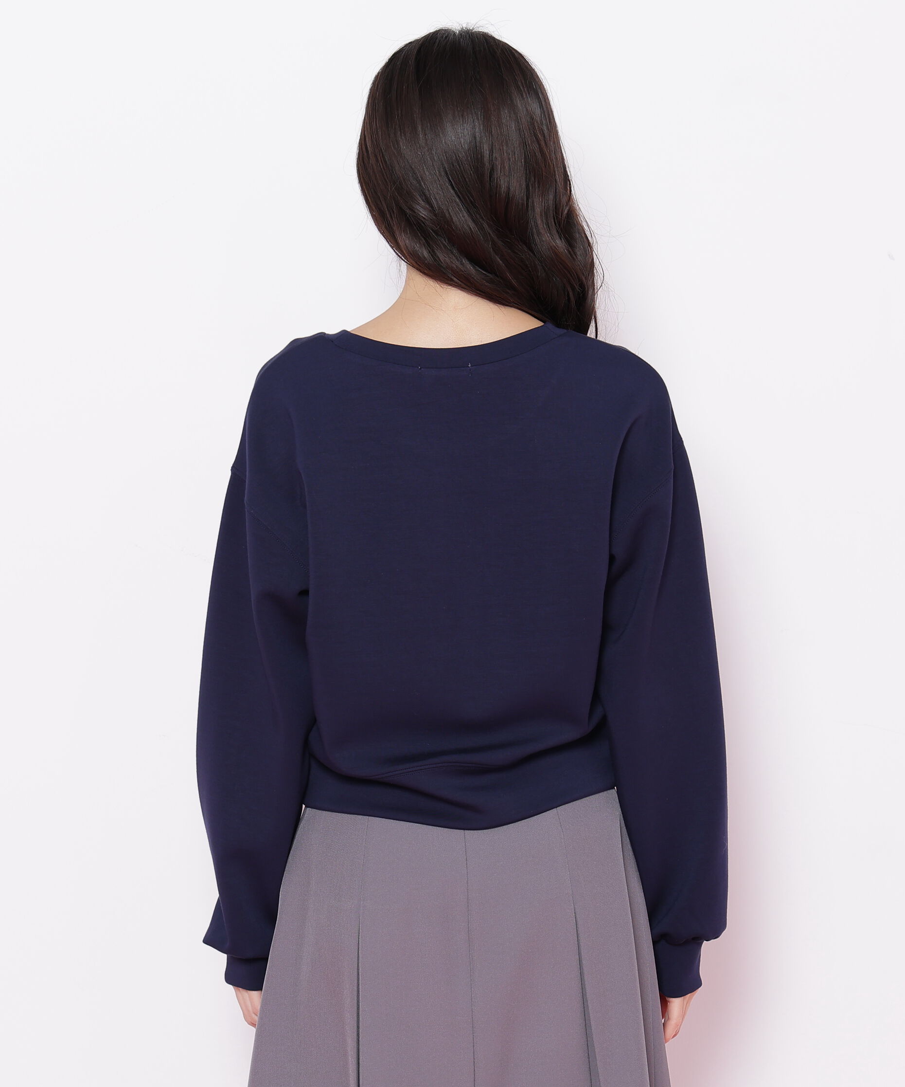  「リボンブーケロゴ刺繍スウェット」|Tシャツ・カットソー|