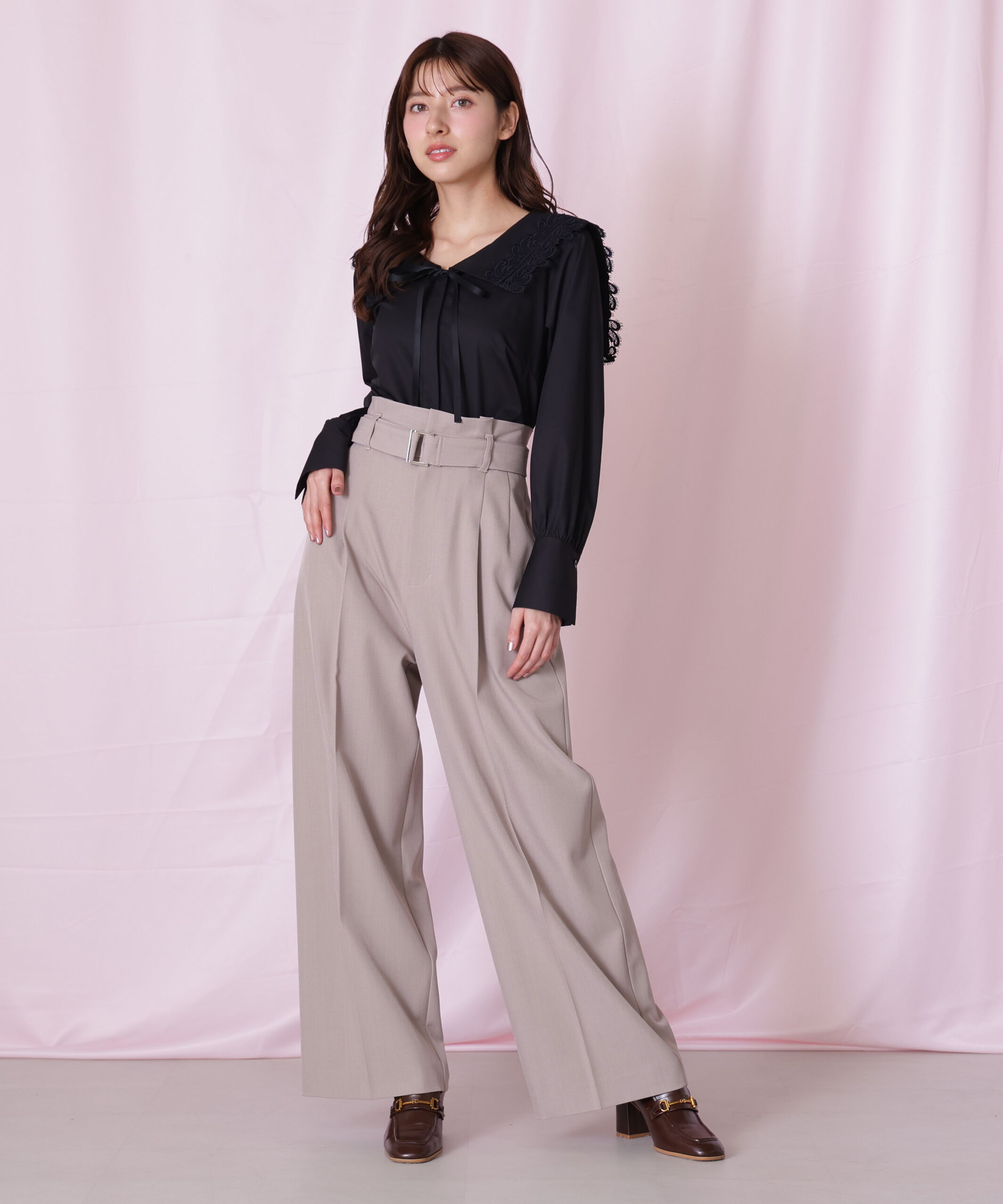  「レースセーラーカラーブラウス」|シャツ・ブラウス|