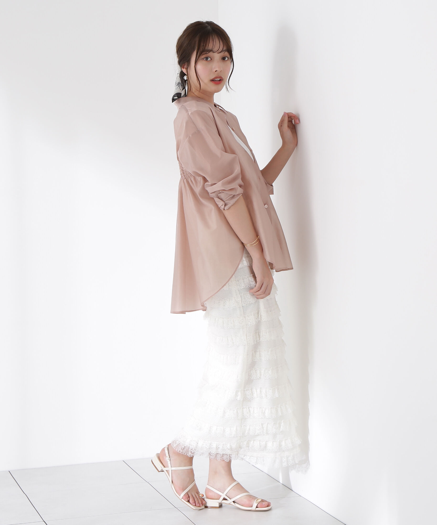 PROPORTION BODY DRESSING「レースフリルタイトスカート」|スカート|