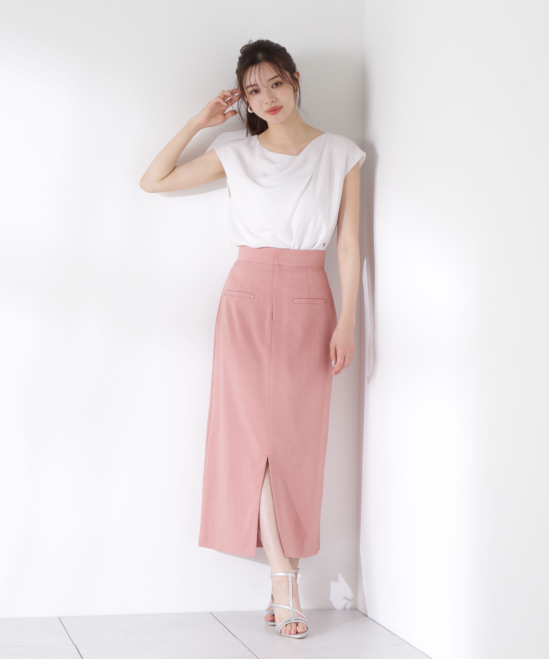 PROPORTION BODY DRESSING「ニュアンスネックフレンチスリーブブラウス」|シャツ・ブラウス|