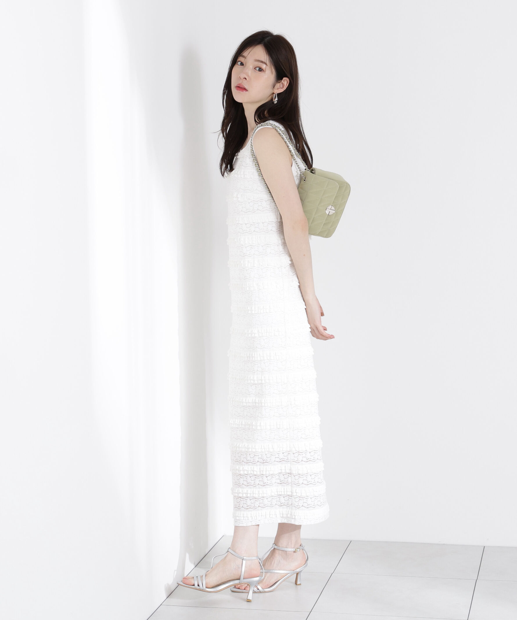 PROPORTION BODY DRESSING「カットレースノースリーブワンピース」|ワンピース|