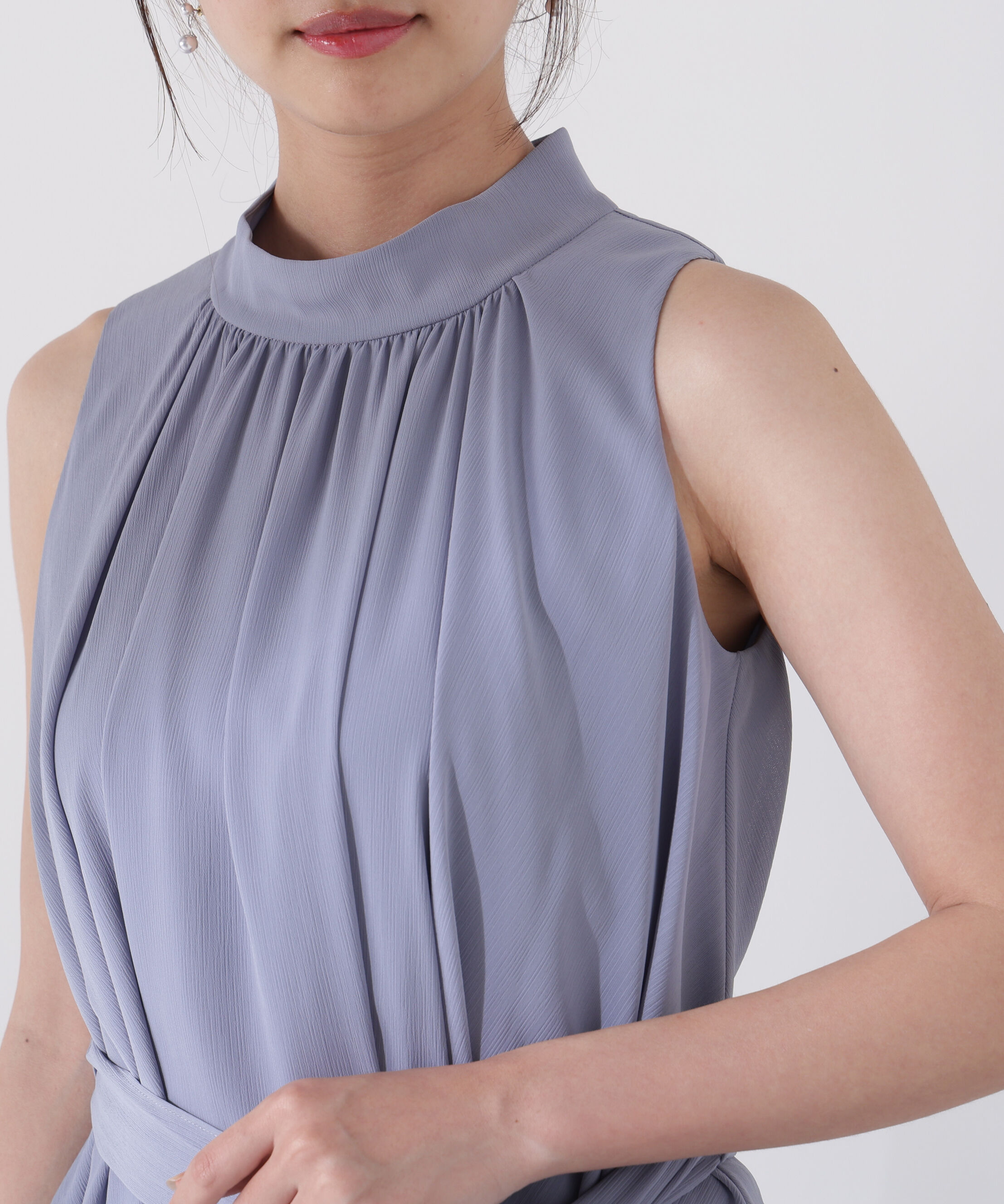 PROPORTION BODY DRESSING「ベルト付楊柳ブラウス」|シャツ・ブラウス|