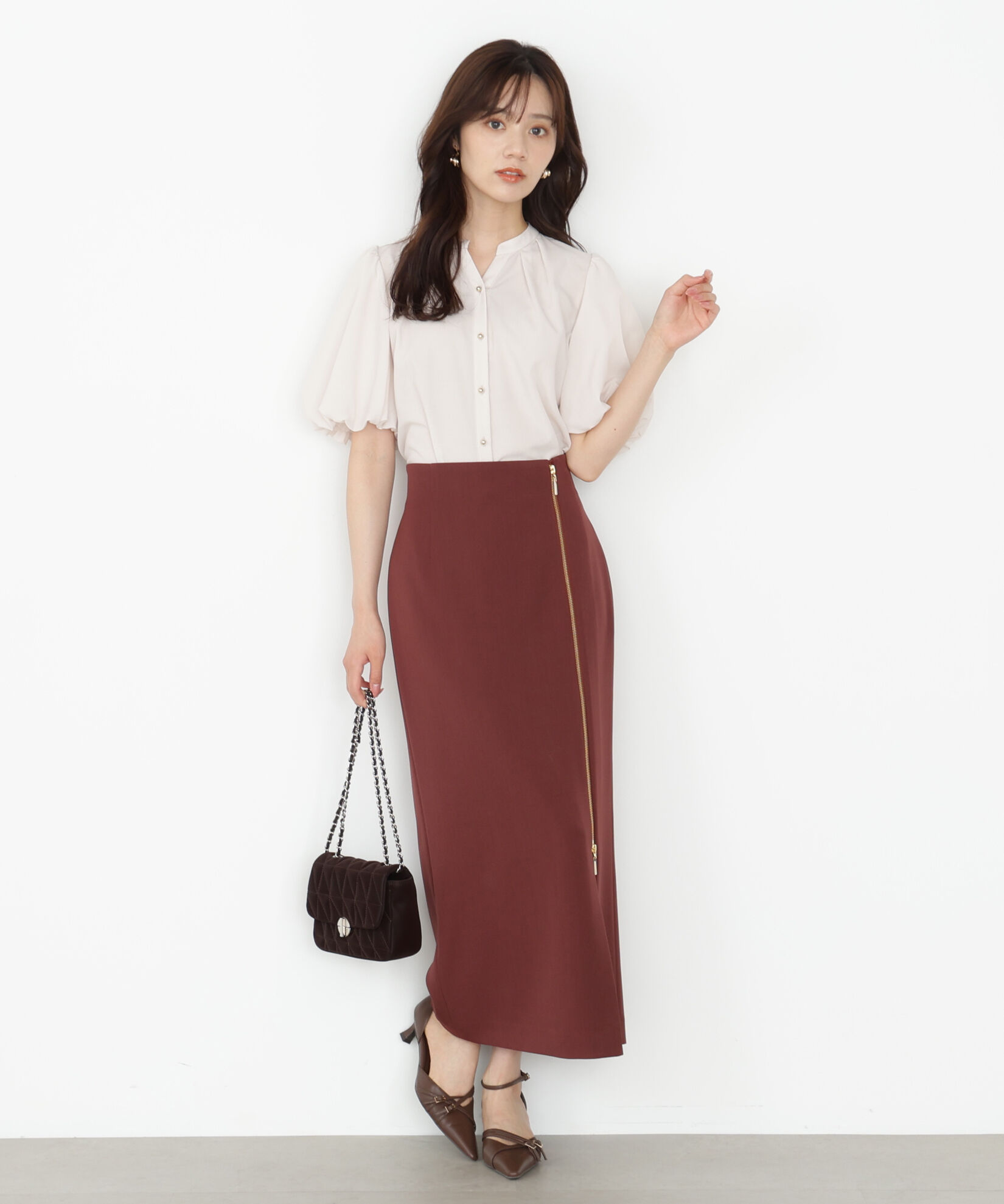 PROPORTION BODY DRESSING「＜ウォッシャブル＞バルーンタックブラウス」|シャツ・ブラウス|