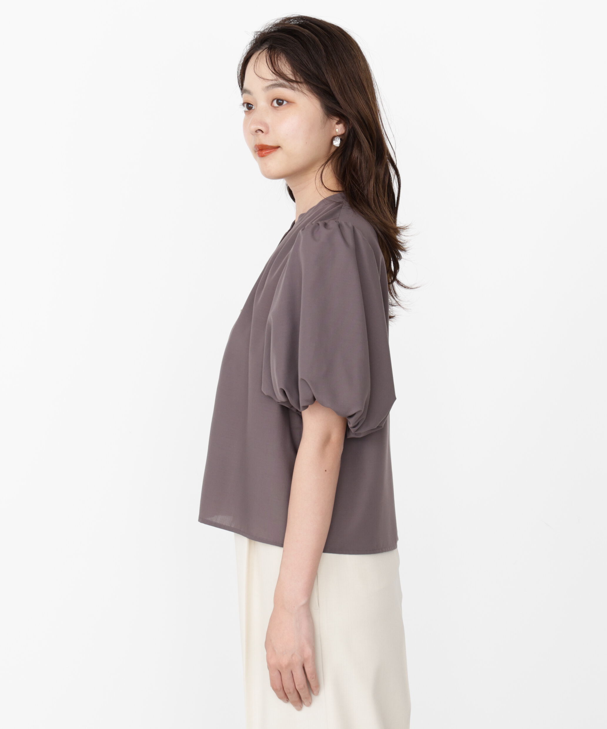 PROPORTION BODY DRESSING「＜ウォッシャブル＞バルーンタックブラウス」|シャツ・ブラウス|