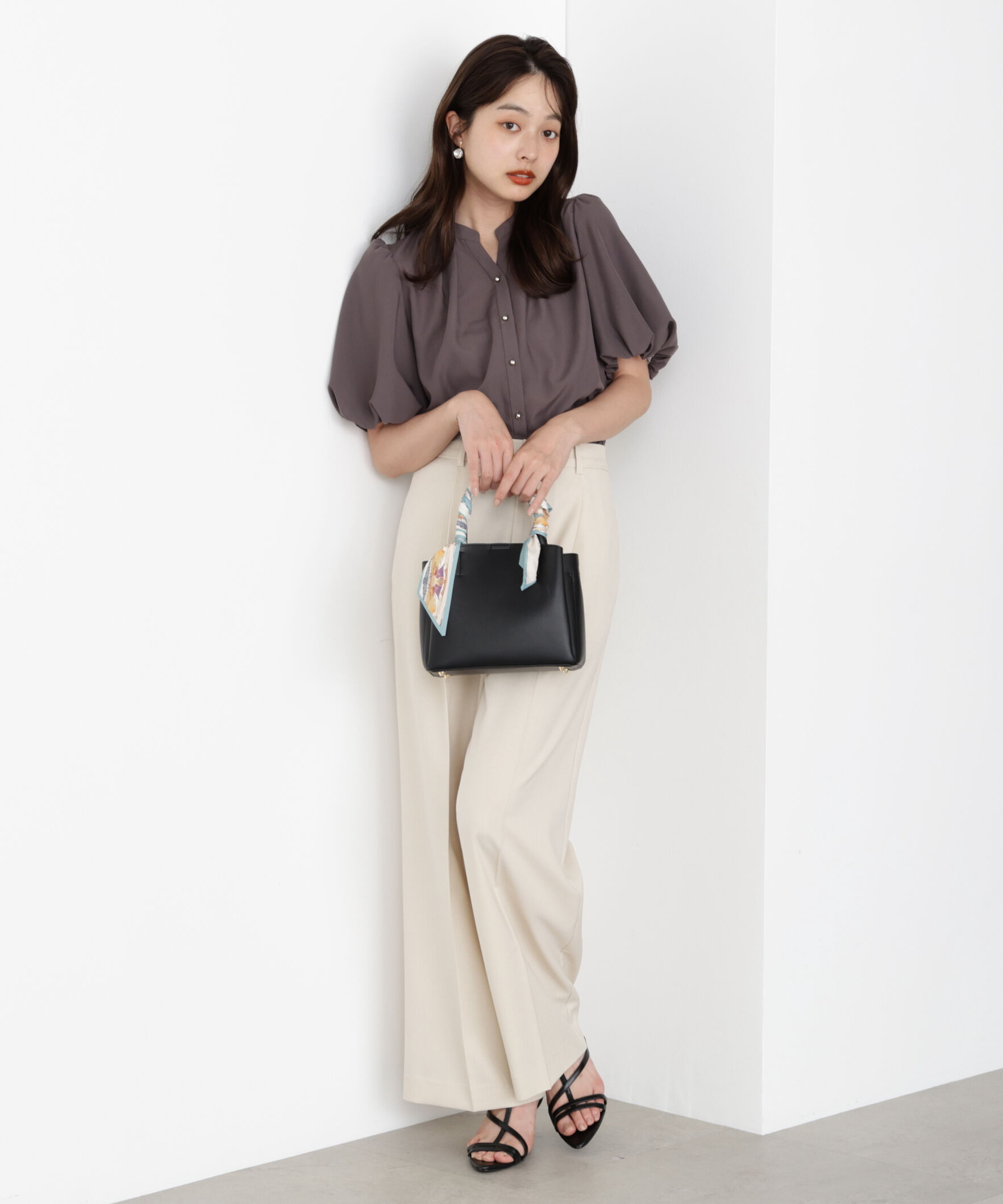 PROPORTION BODY DRESSING「＜ウォッシャブル＞バルーンタックブラウス」|シャツ・ブラウス|