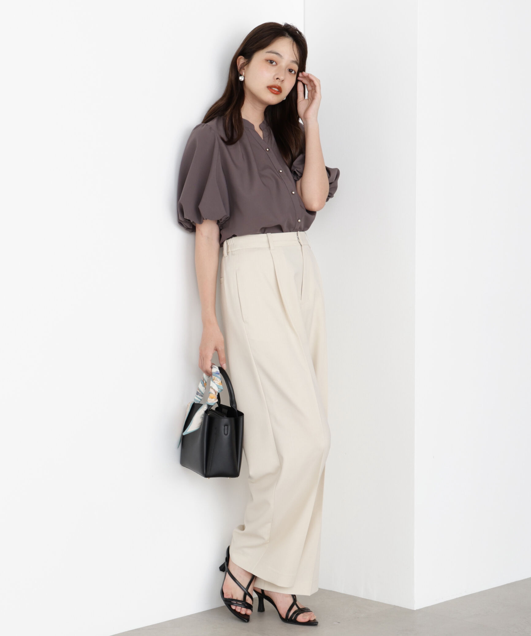 PROPORTION BODY DRESSING「＜ウォッシャブル＞バルーンタックブラウス」|シャツ・ブラウス|