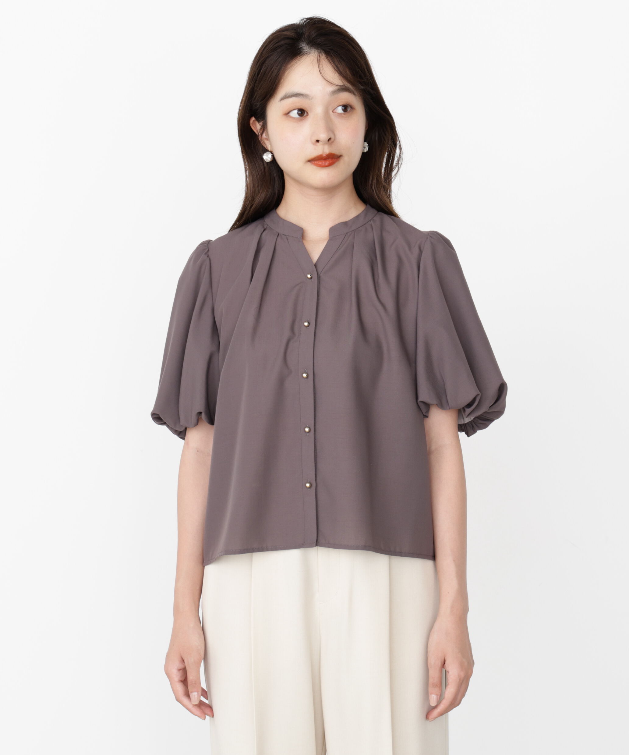 PROPORTION BODY DRESSING「＜ウォッシャブル＞バルーンタックブラウス」|シャツ・ブラウス|